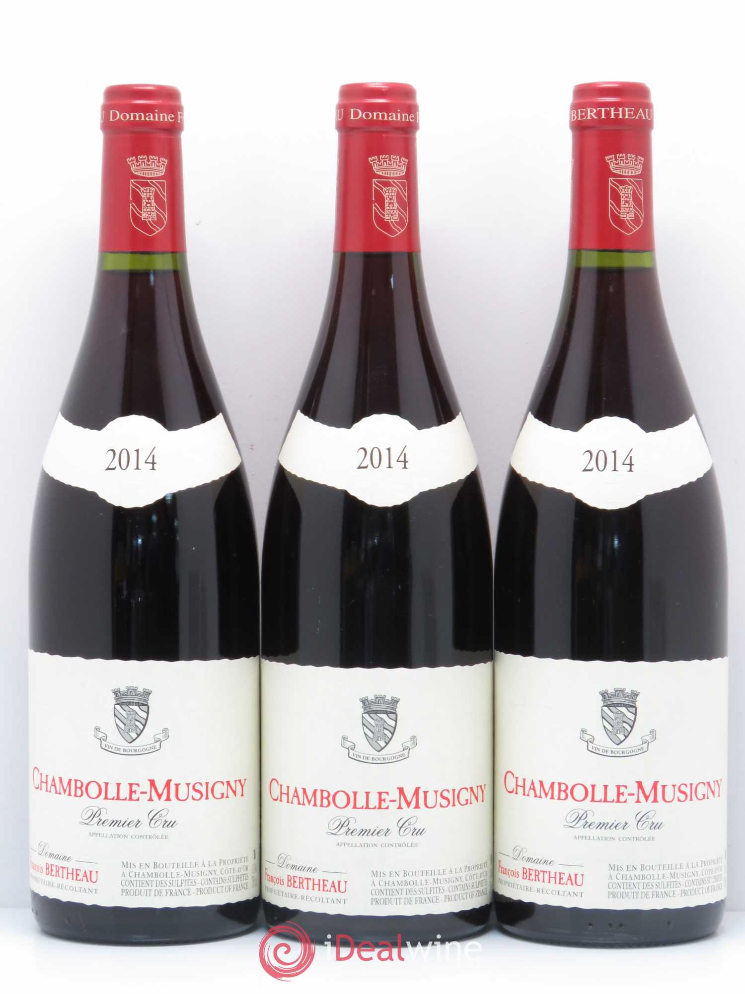 Chambolle-Musigny 1er Cru Domaine Bertheau 2014 - Lot de 3 bouteilles - 0