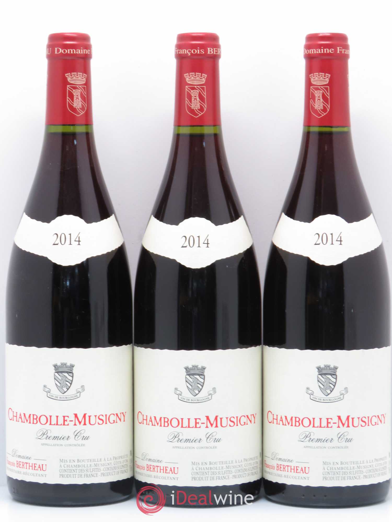 Chambolle-Musigny 1er Cru Domaine Bertheau 2014 - Lot of 3 bottles - 0