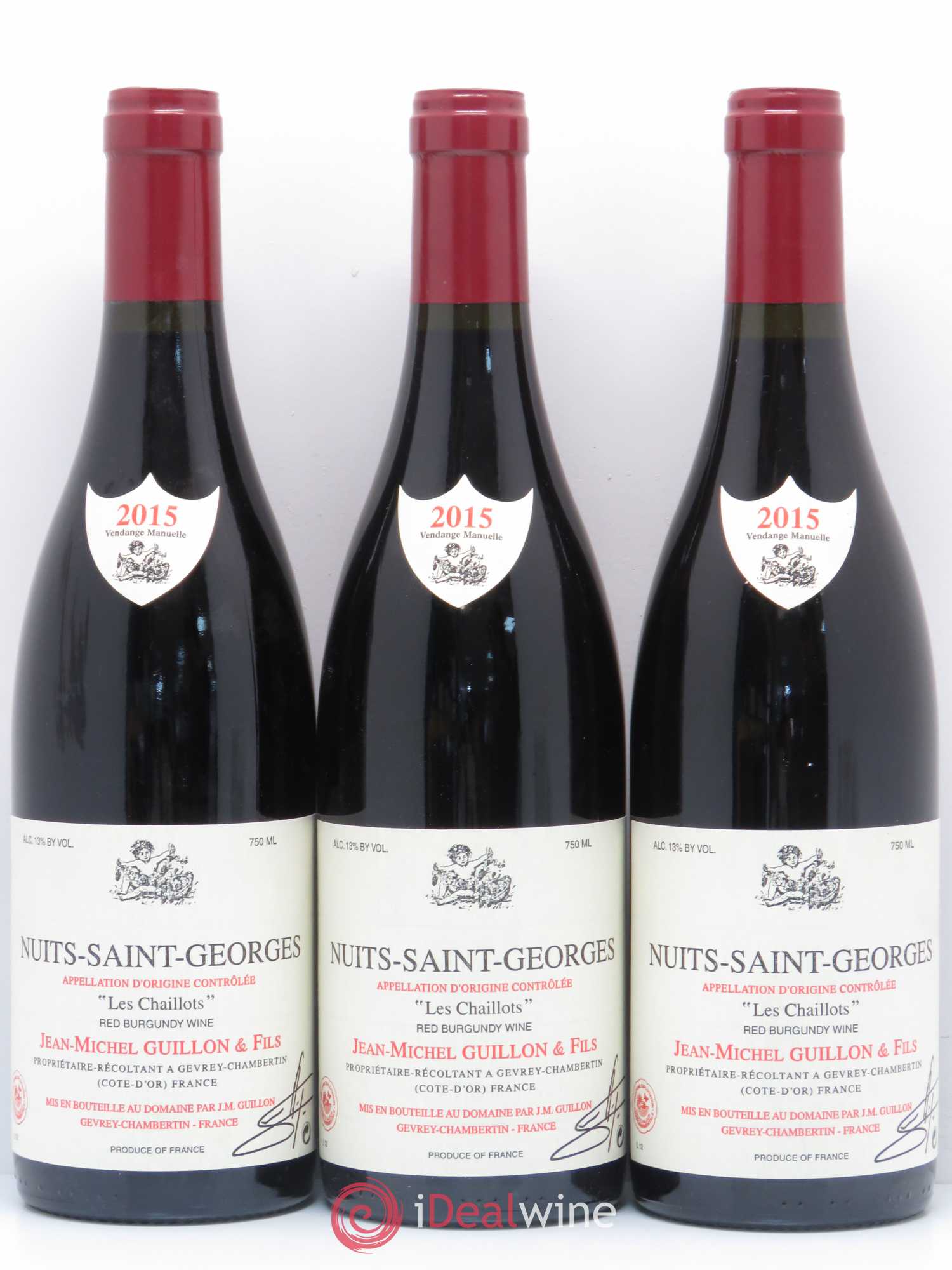 Nuits-Saint-Georges 1er Cru Les Chaillots Jean-Michel Guillon 2015 - Posten von 3 Flaschen - 0