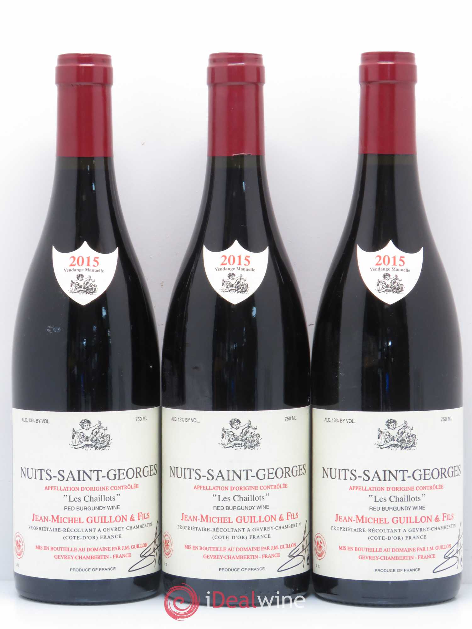Nuits-Saint-Georges 1er Cru Les Chaillots Jean-Michel Guillon 2015 - Posten von 3 Flaschen - 0