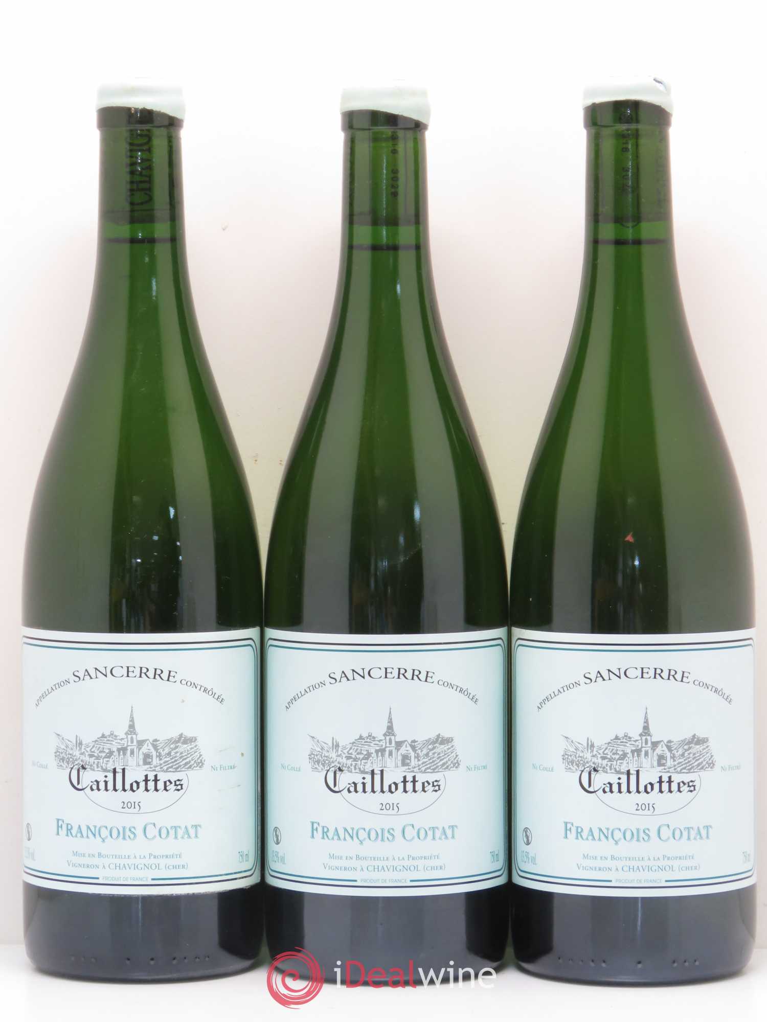 Sancerre Les Caillottes François Cotat 2015 - Lot de 3 bouteilles - 0