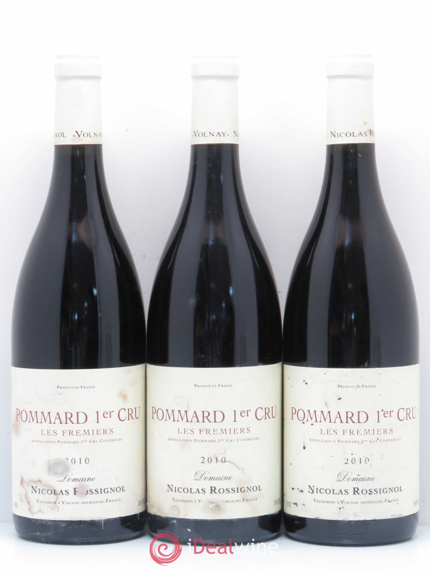 Pommard 1er Cru Les Fremiers Nicolas Rossignol 2010 - Posten von 3 Flaschen - 0