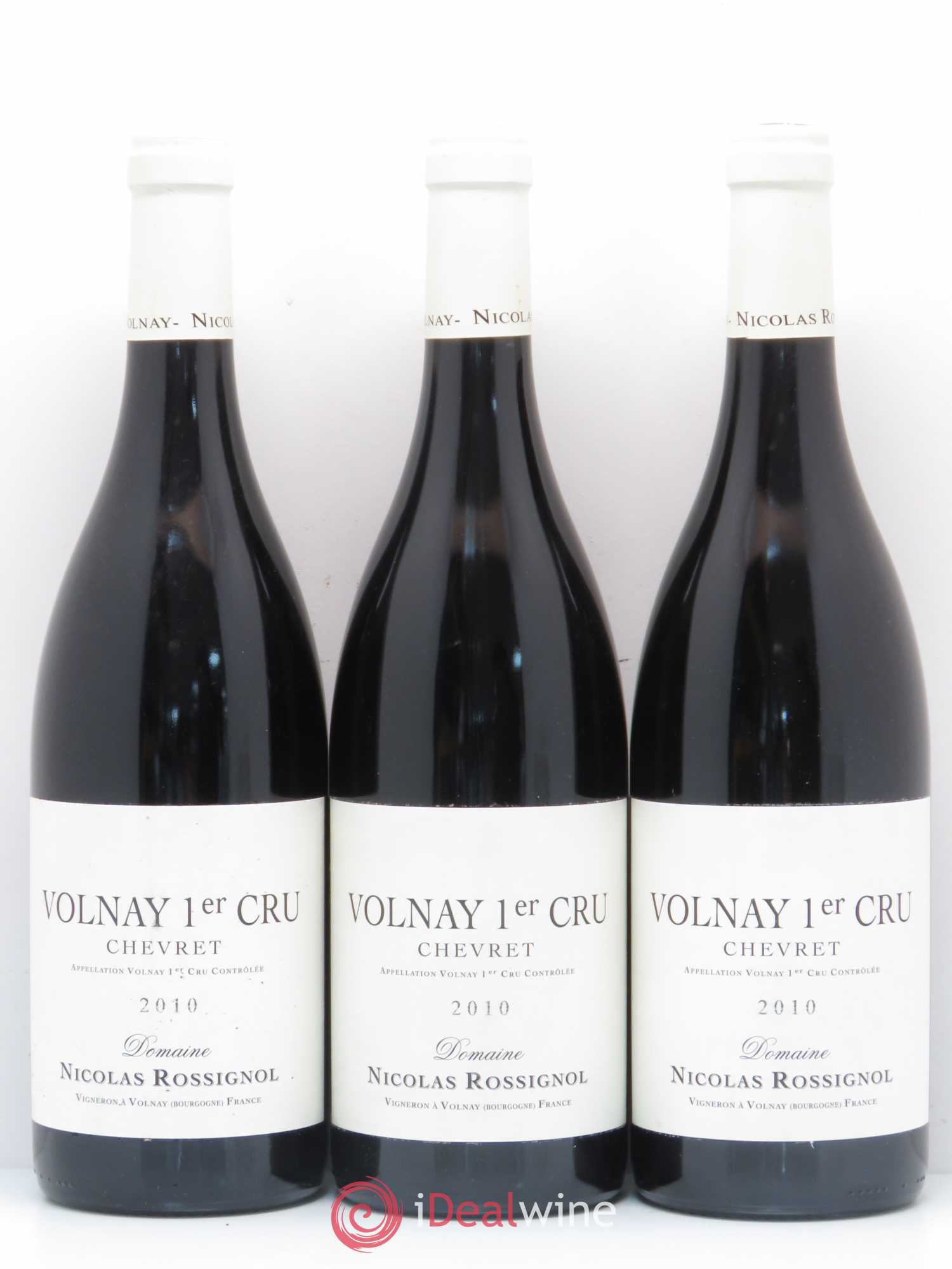 Volnay 1er Cru Les Chevrets Nicolas Rossignol 2010 - Posten von 3 Flaschen - 0