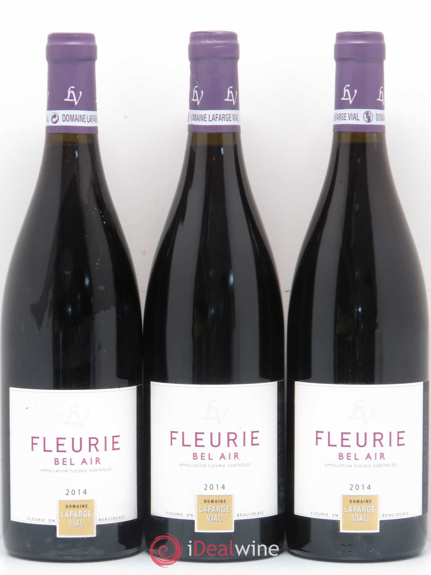Beaujolais Fleurie Bel Air Domaine Lafarge-Vial 2014 - Posten von 3 Flaschen - 0