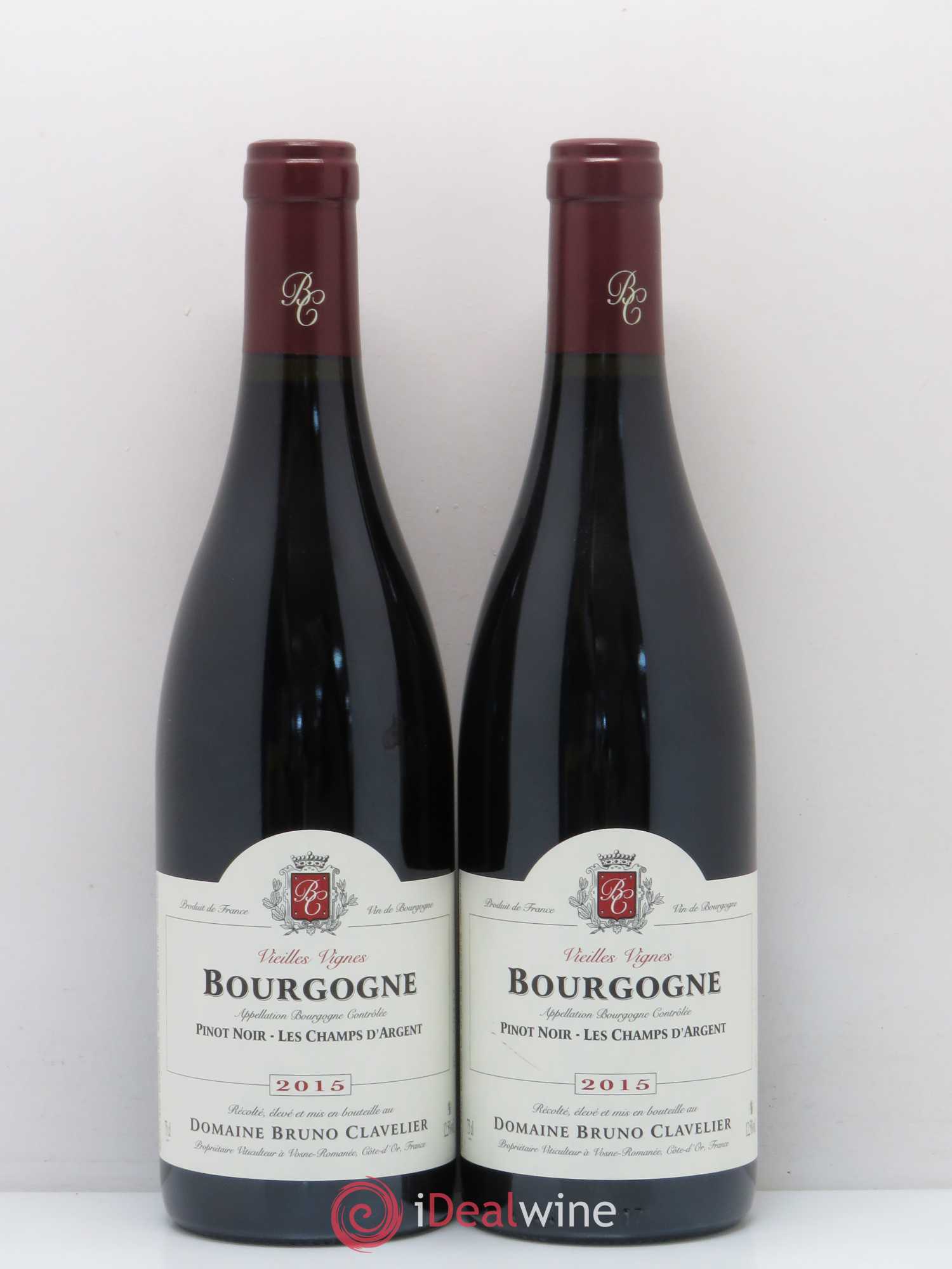 Bourgogne Vieilles Vignes Les Champs D'Argent Domaine Bruno Clavelier 2015 - Posten von 5 Flaschen - 2