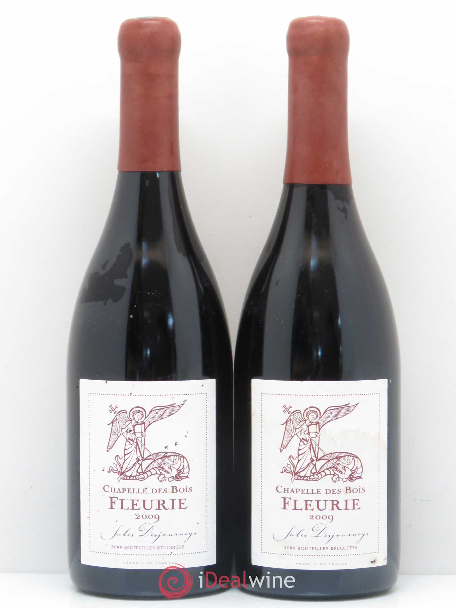 Beaujolais Fleurie La Chapelle des Bois Domaine Jules Desjourneys 2009 - Posten von 2 Flaschen - 0