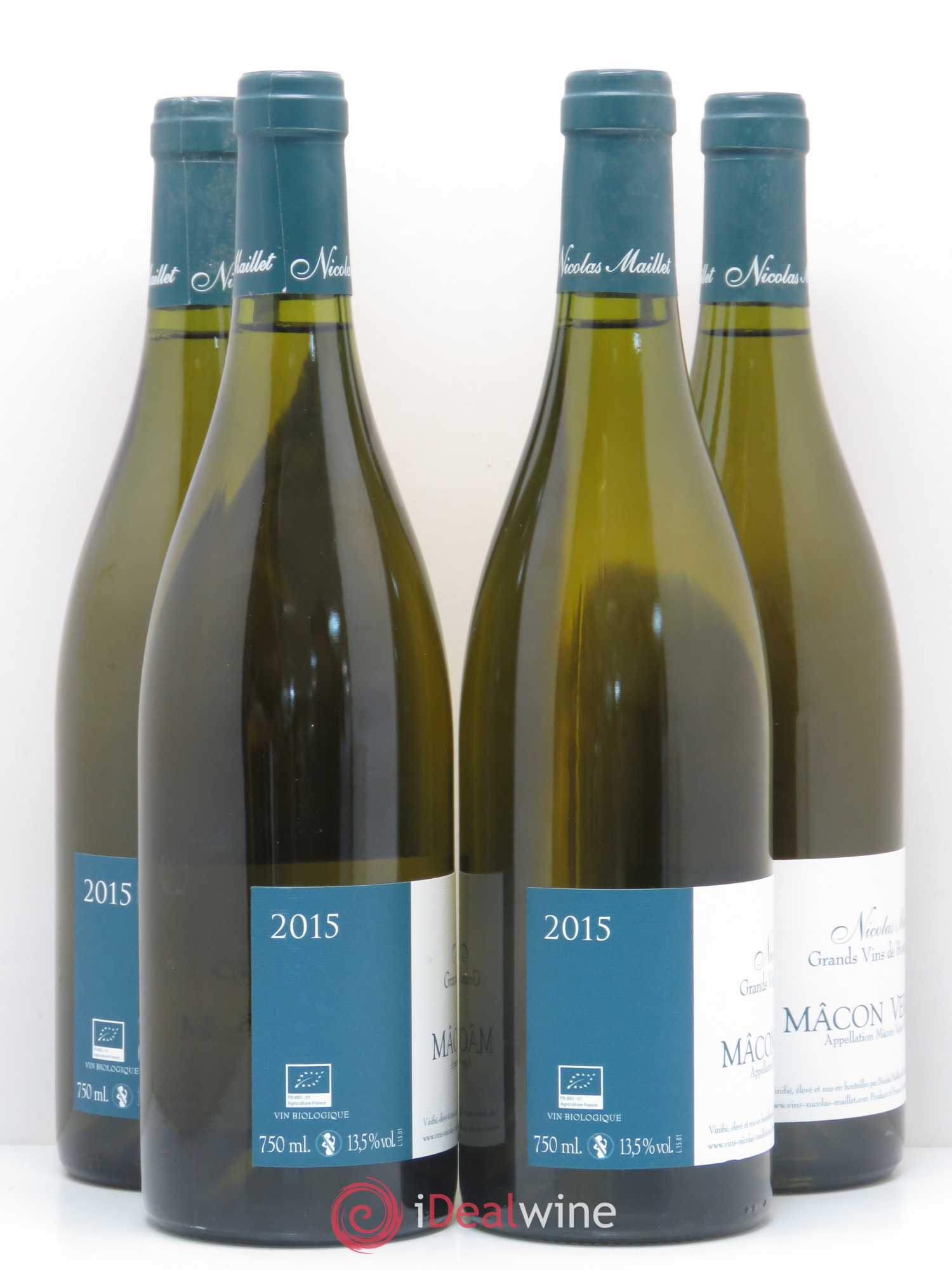 Mâcon Mâcon-Verzé Nicolas Maillet 2015 - Posten von 4 Flaschen - 0