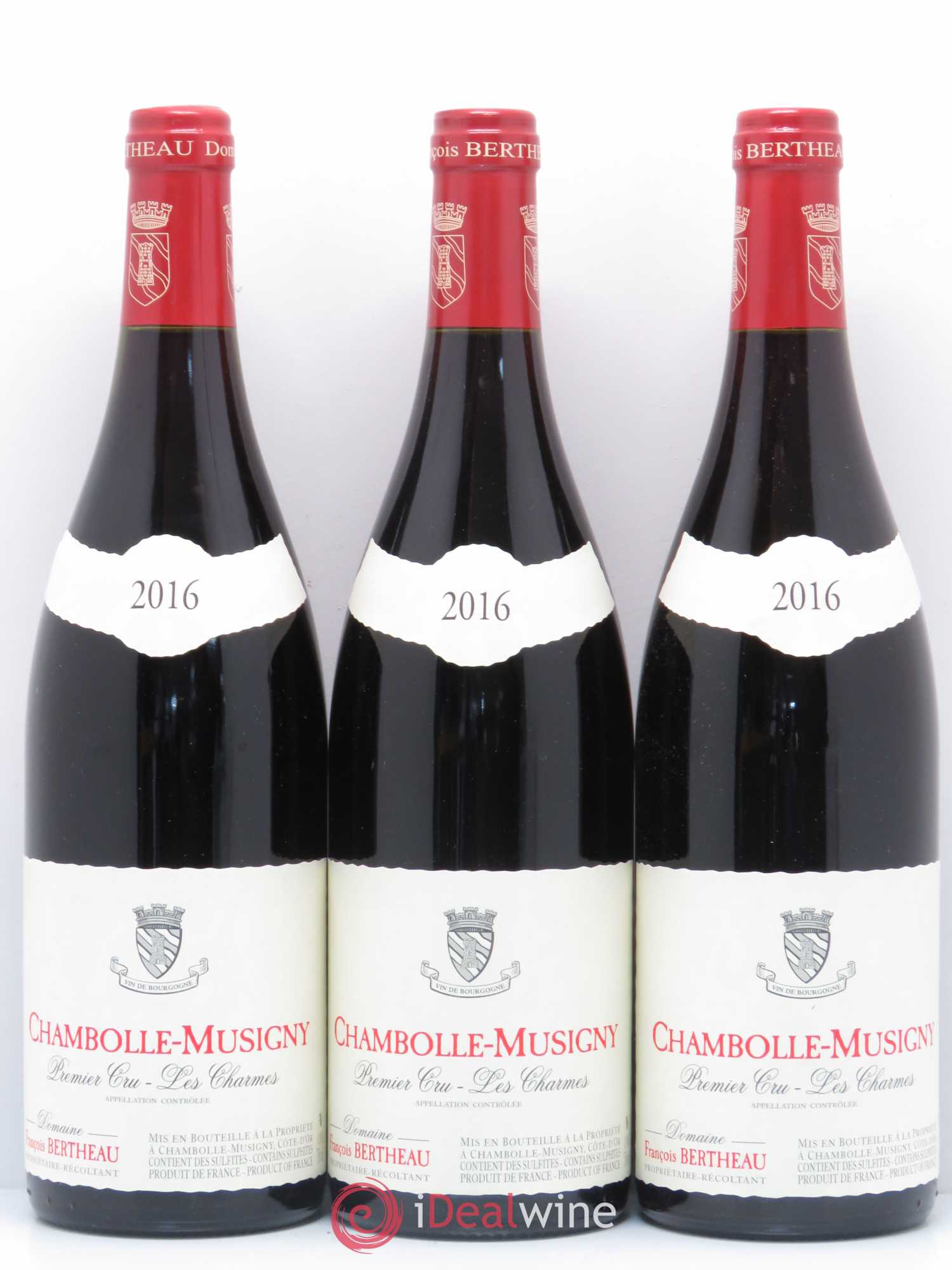 Chambolle-Musigny 1er Cru Les Charmes Domaine Bertheau 2016 - Posten von 3 Flaschen - 0