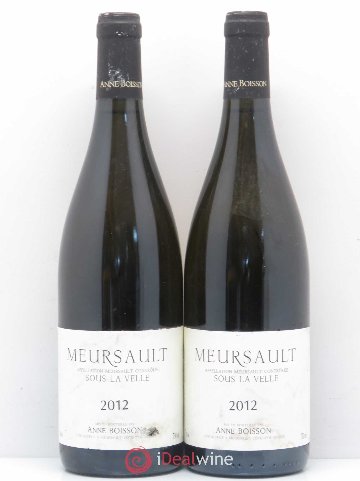 Meursault Sous la Velle Anne Boisson 2012 - Posten von 2 Flaschen - 0