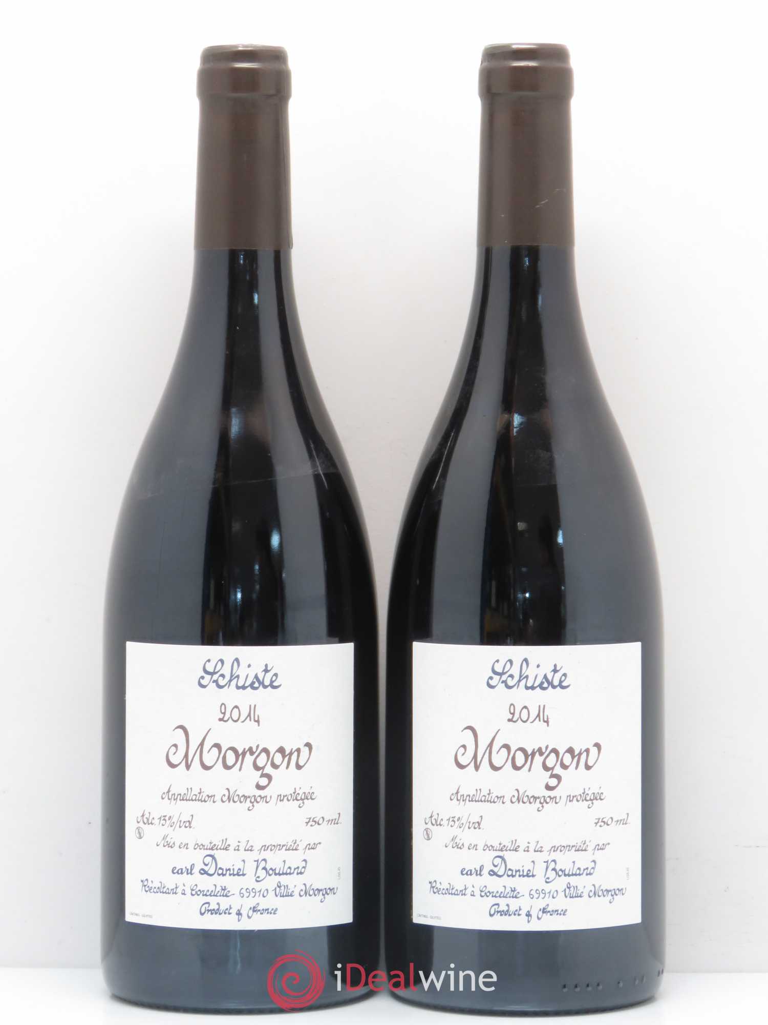 Morgon Schiste Daniel Bouland 2014 - Posten von 5 Flaschen - 2