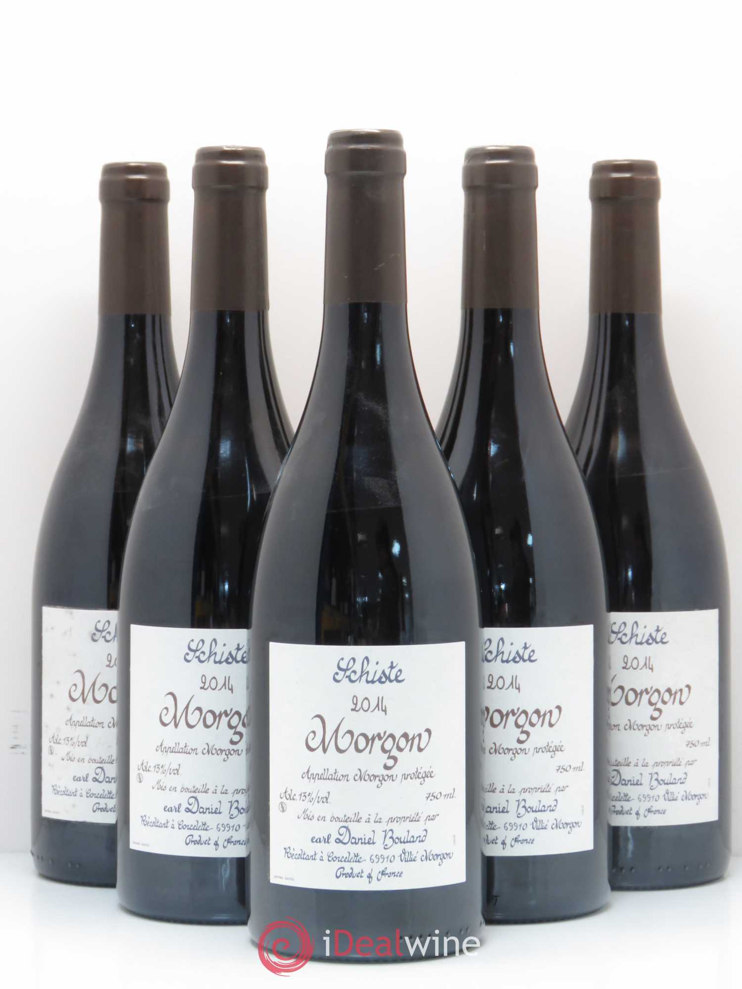 Morgon Schiste Daniel Bouland 2014 - Posten von 5 Flaschen - 0