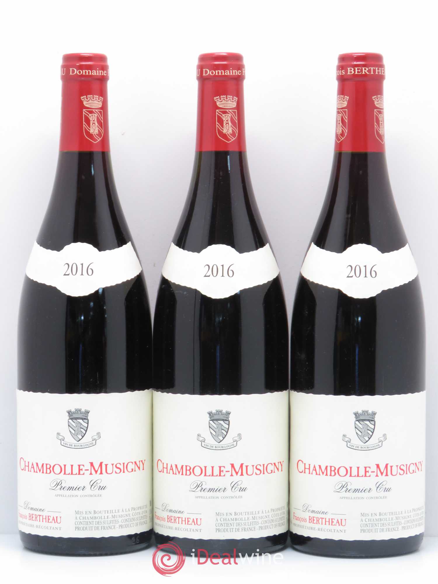 Chambolle-Musigny 1er Cru Domaine Bertheau 2016 - Lot de 3 bouteilles - 0