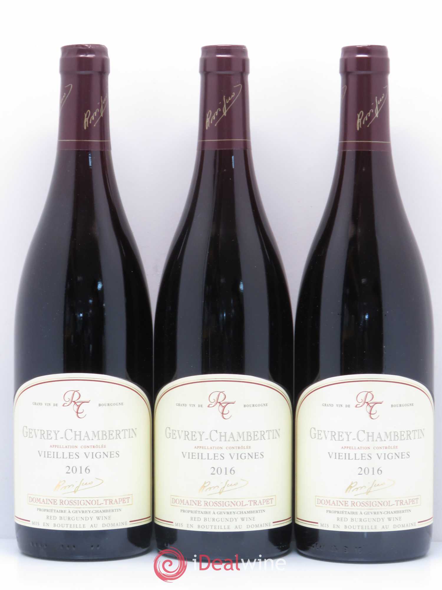 Gevrey-Chambertin Vieilles vignes Rossignol-Trapet (Domaine) 2016 - Lot de 3 bouteilles - 0