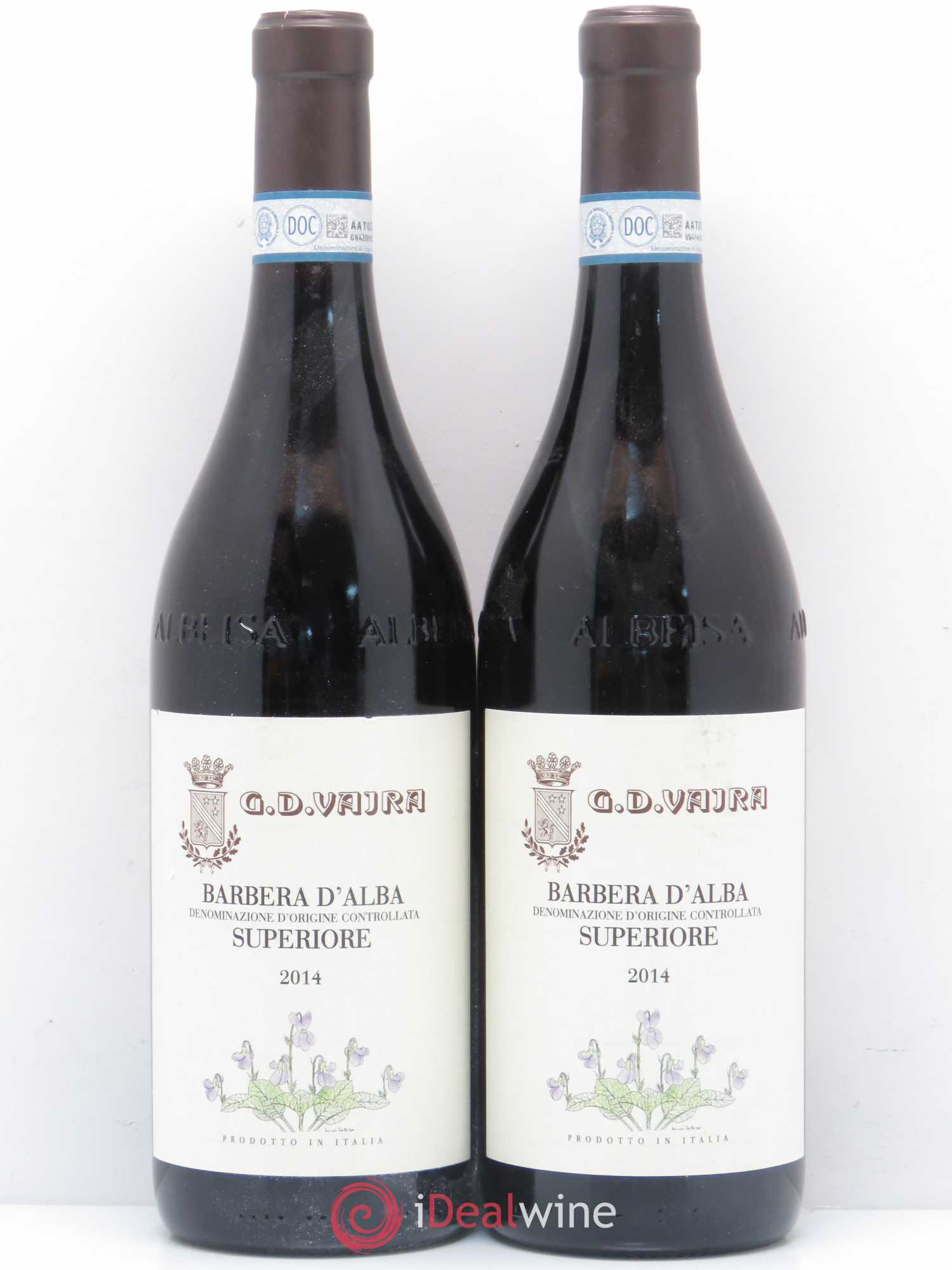 Barbera d'Alba DOC Superiore G.D. Vajra Barbera d'Alba 2014 - Posten von 2 Flaschen - 0