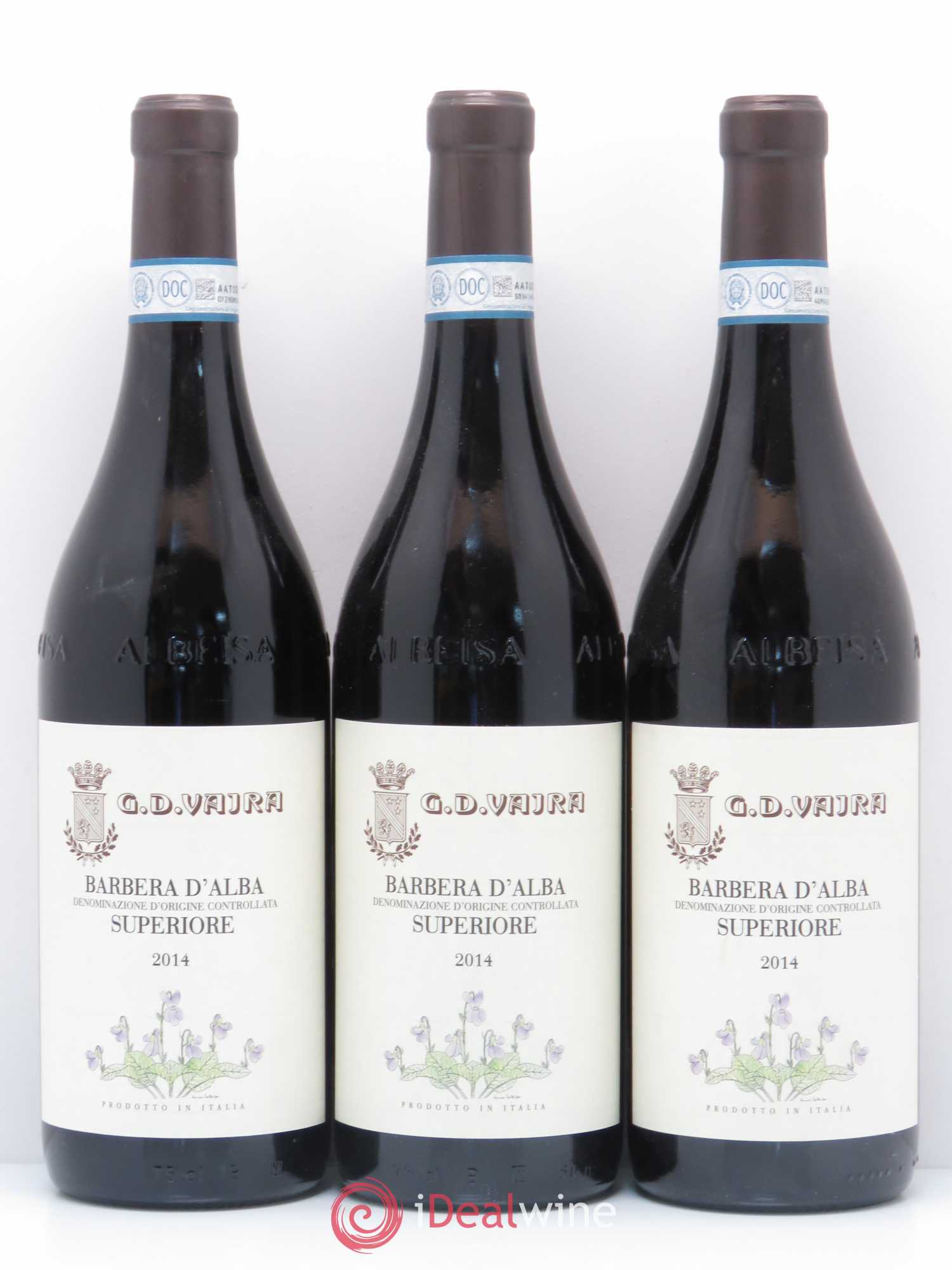 Barbera d'Alba DOC Superiore G.D. Vajra Barbera d'Alba 2014 - Posten von 6 Flaschen - 2