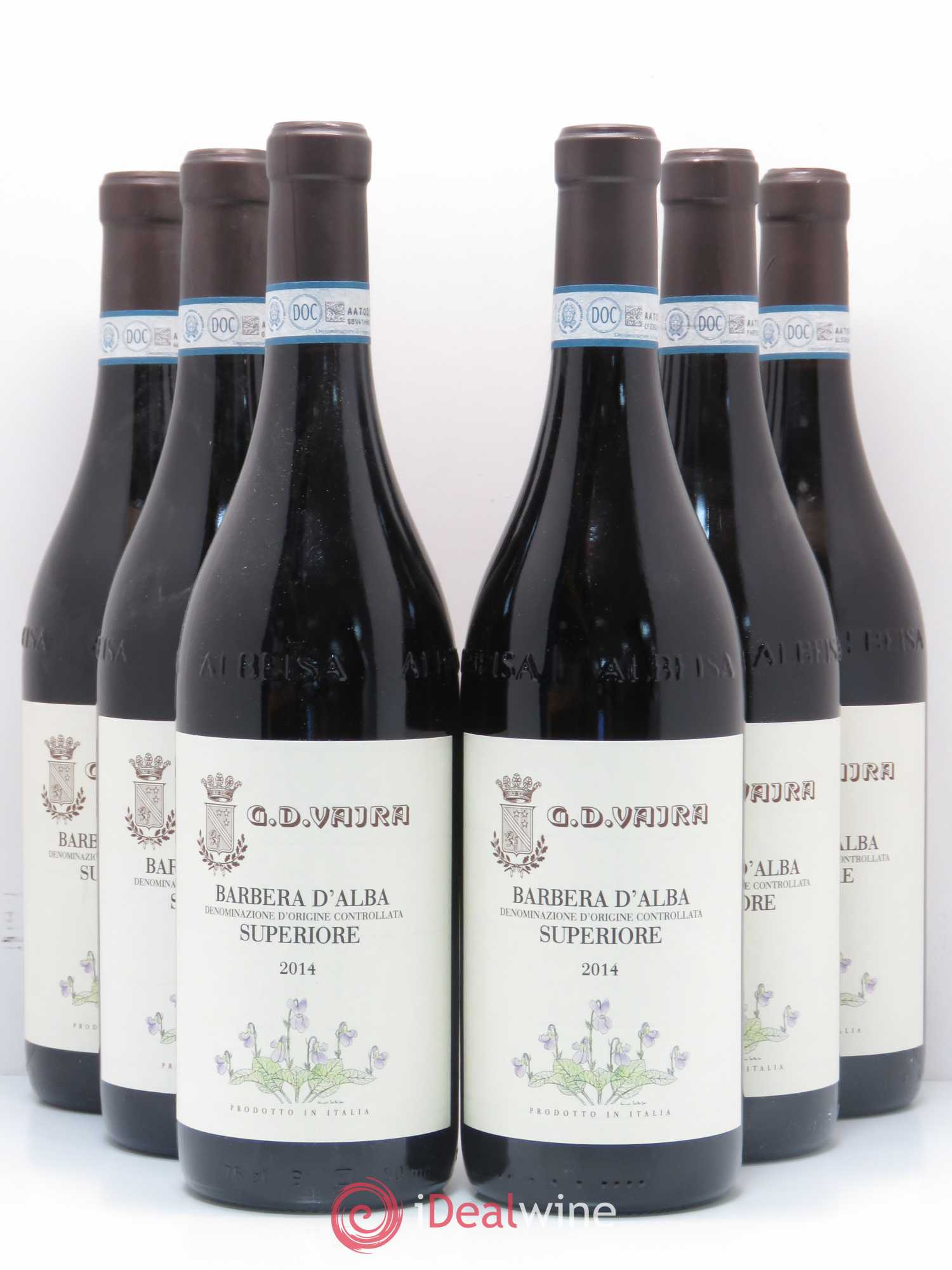 Barbera d'Alba DOC Superiore G.D. Vajra Barbera d'Alba 2014 - Posten von 6 Flaschen - 0
