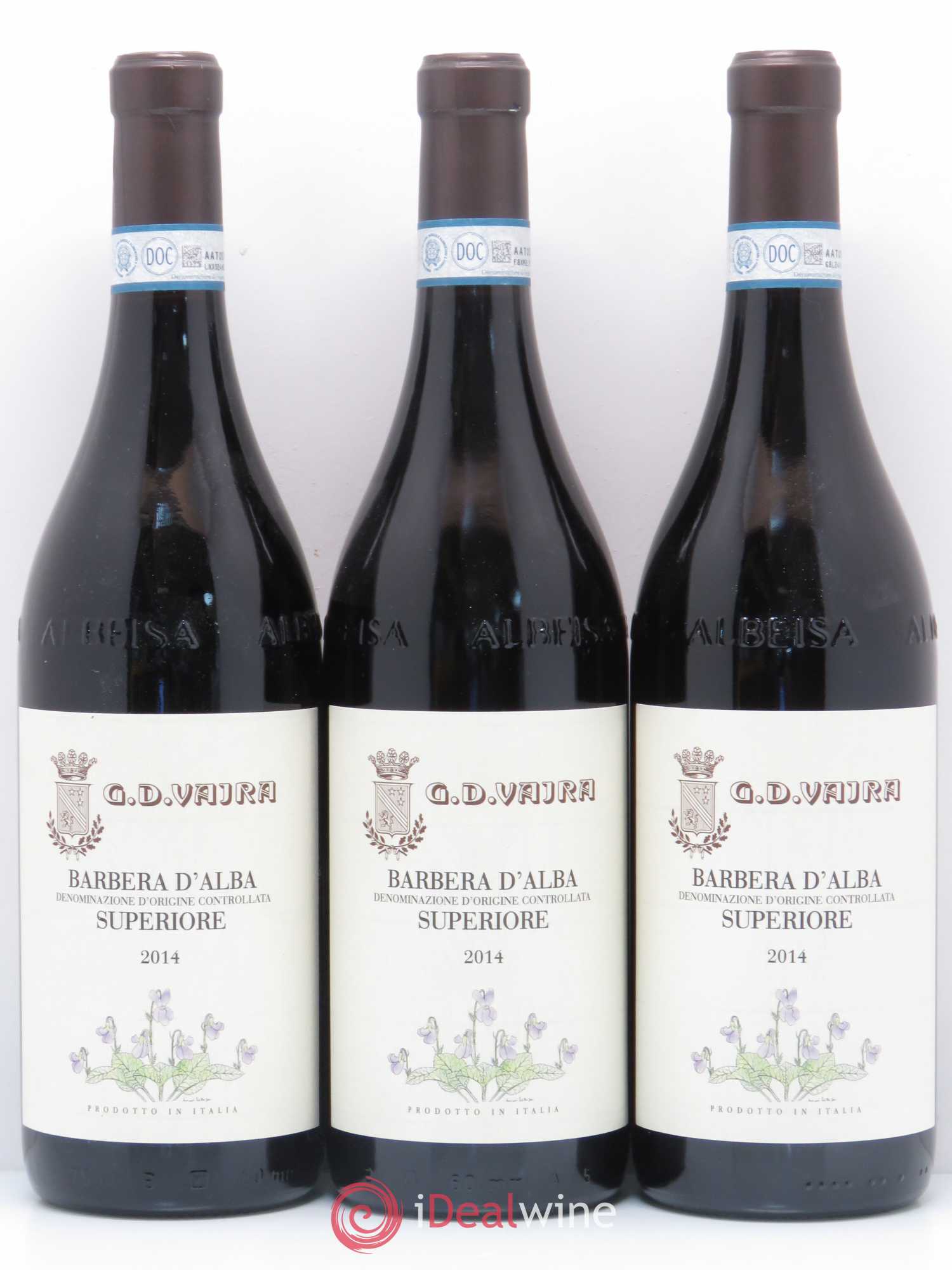 Barbera d'Alba DOC Superiore G.D. Vajra Barbera d'Alba 2014 - Posten von 3 Flaschen - 0