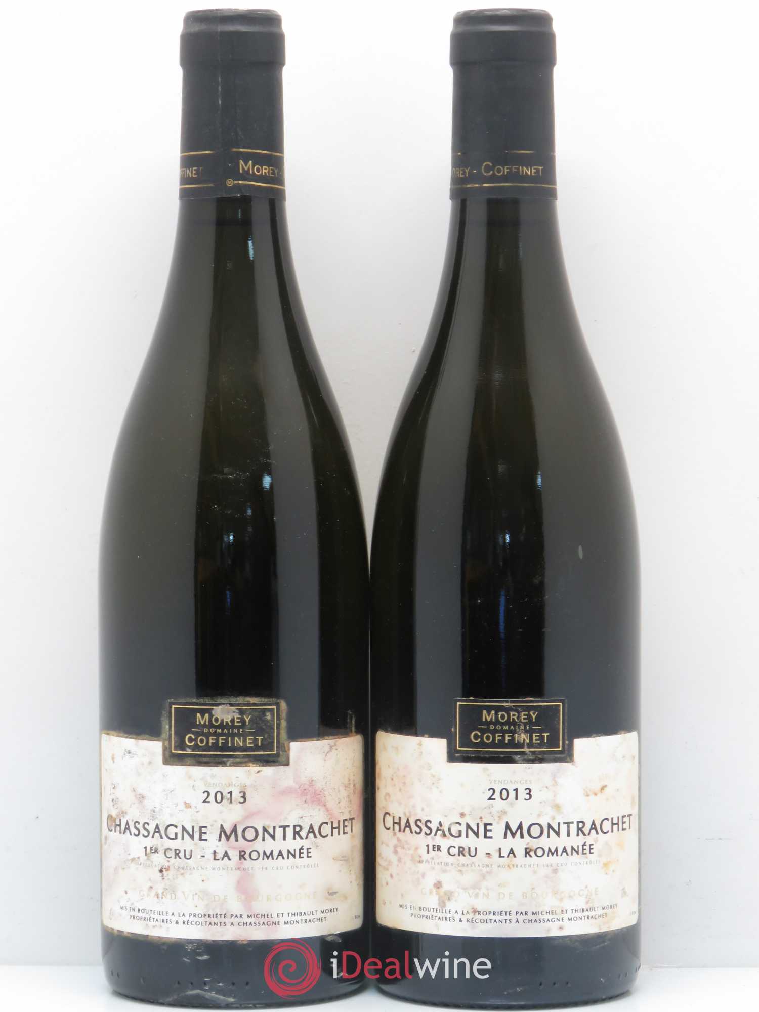 Chassagne-Montrachet 1er Cru La Romanée Domaine Morey Coffinet 2013 - Posten von 2 Flaschen - 0