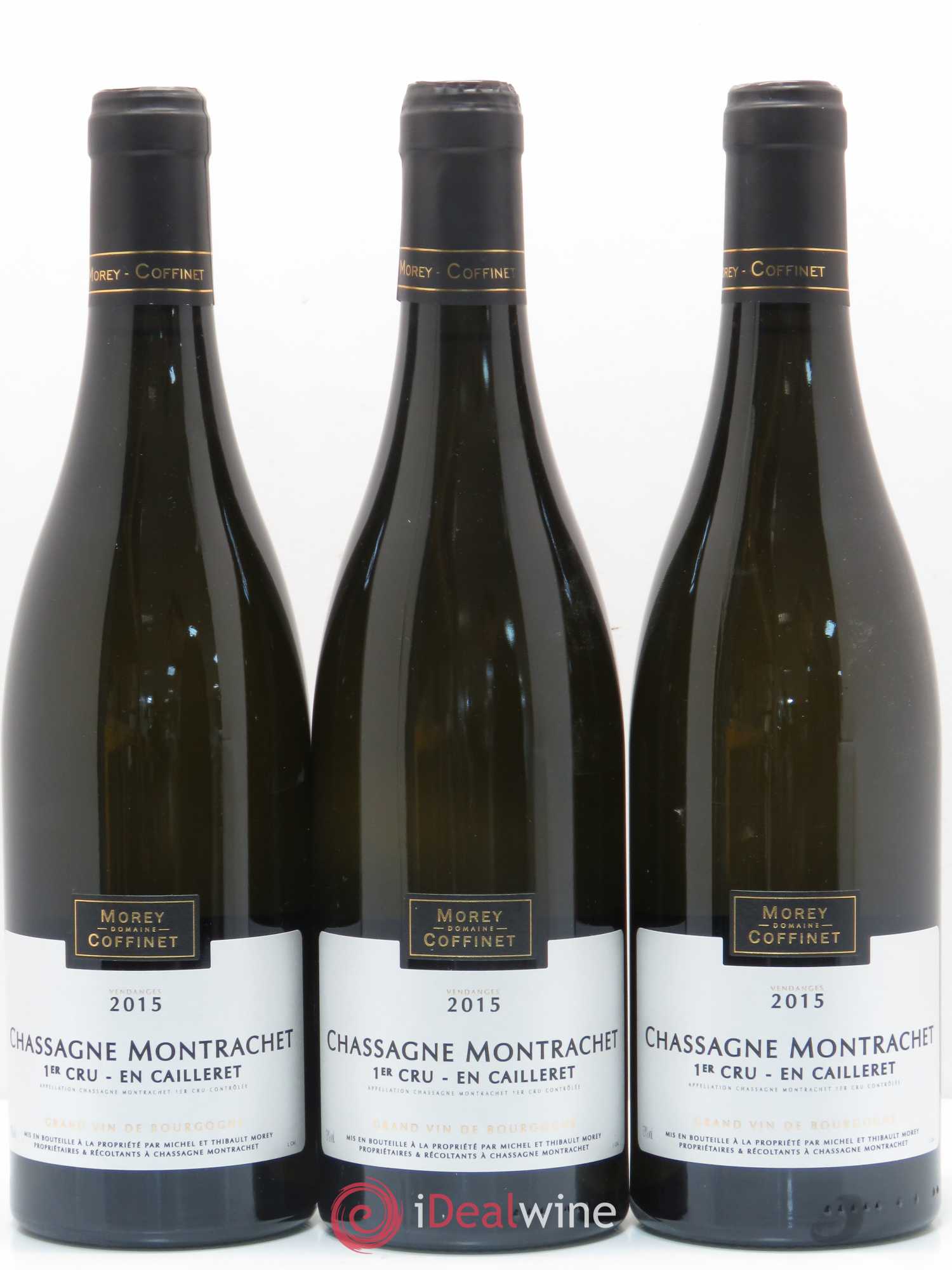 Chassagne-Montrachet 1er Cru En Cailleret Domaine Morey Coffinet 2015 - Posten von 3 Flaschen - 0