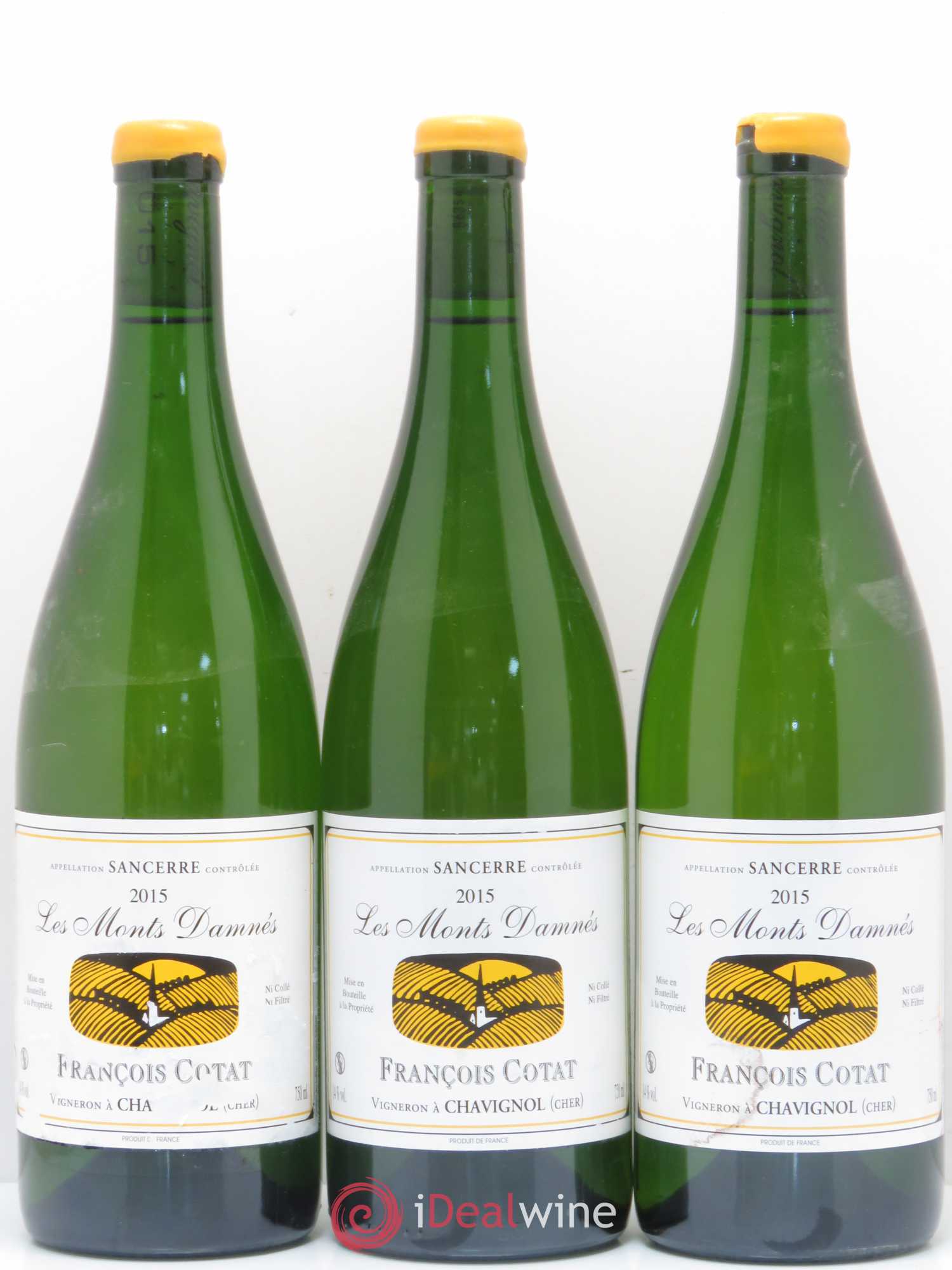 Sancerre Les Monts Damnés François Cotat 2015 - Lot de 3 bouteilles - 0