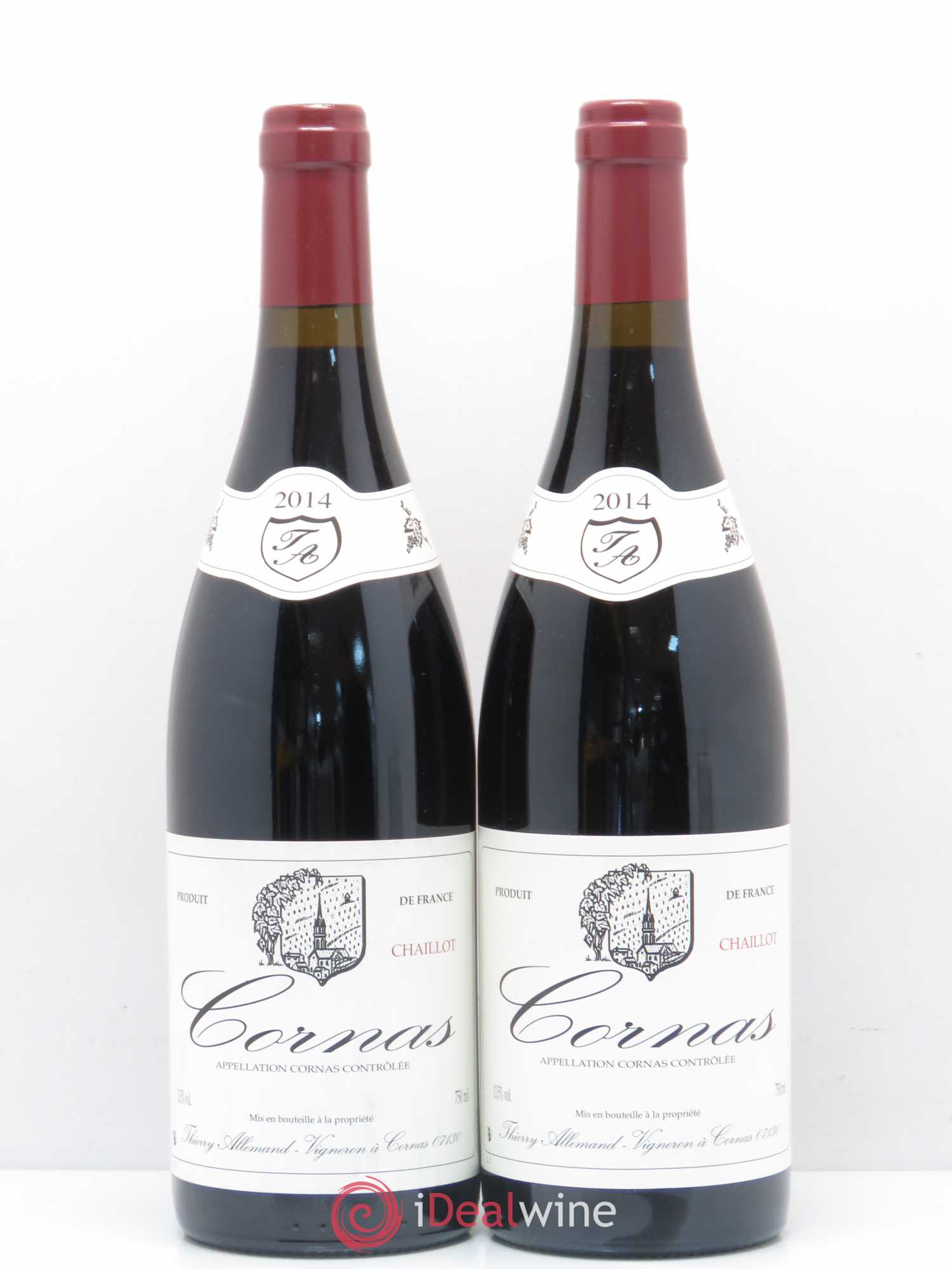 Cornas Chaillot Thierry Allemand 2014 - Posten von 2 Flaschen - 0