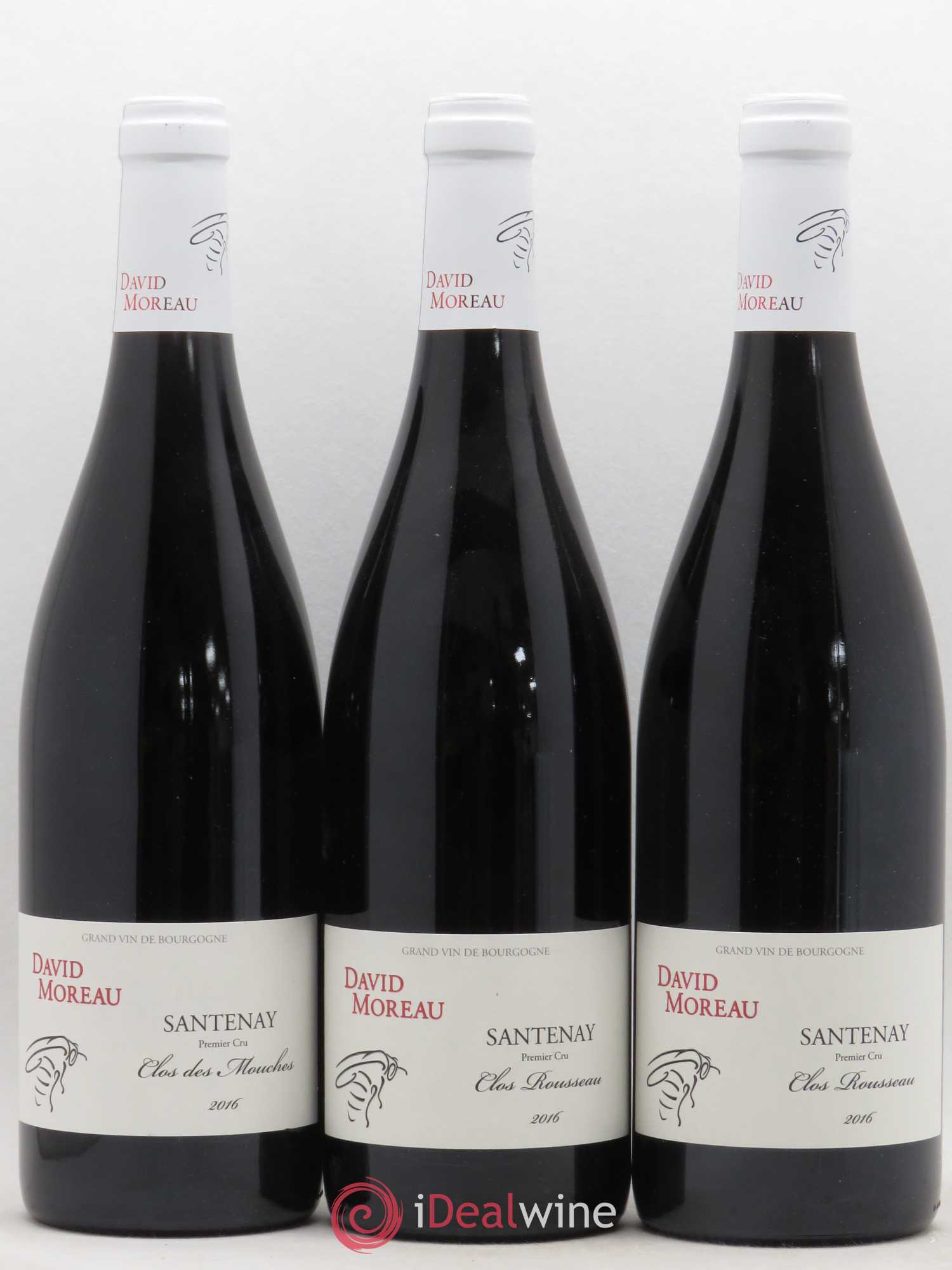 Santenay 1er Cru Clos Rousseau Domaine Moreau 2016 - Lot de 3 bouteilles - 0