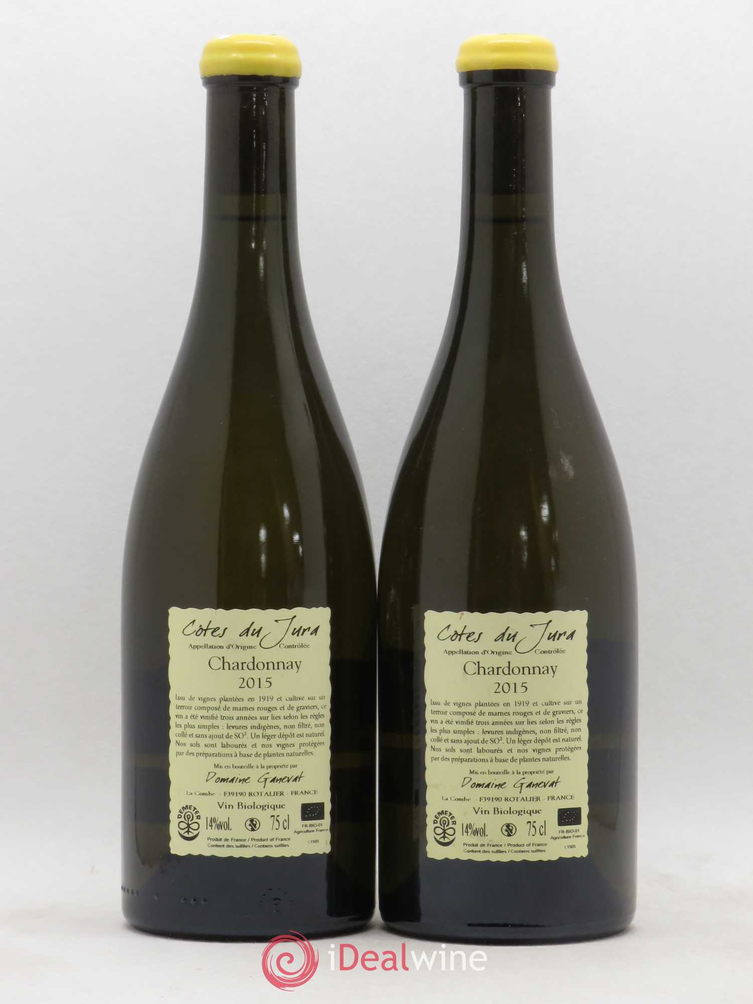 Côtes du Jura Les Grands Teppes Vieilles Vignes Jean-François Ganevat (Domaine) 2015 - Lot de 2 bouteilles - 1