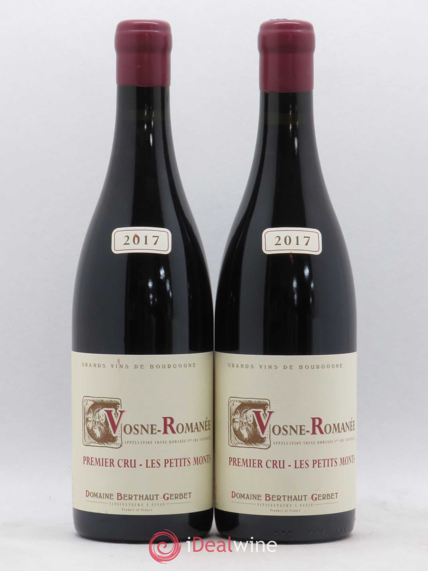 Vosne-Romanée 1er Cru Petits Monts Domaine Berthaut Gerbet 2017 - Posten von 2 Flaschen - 0