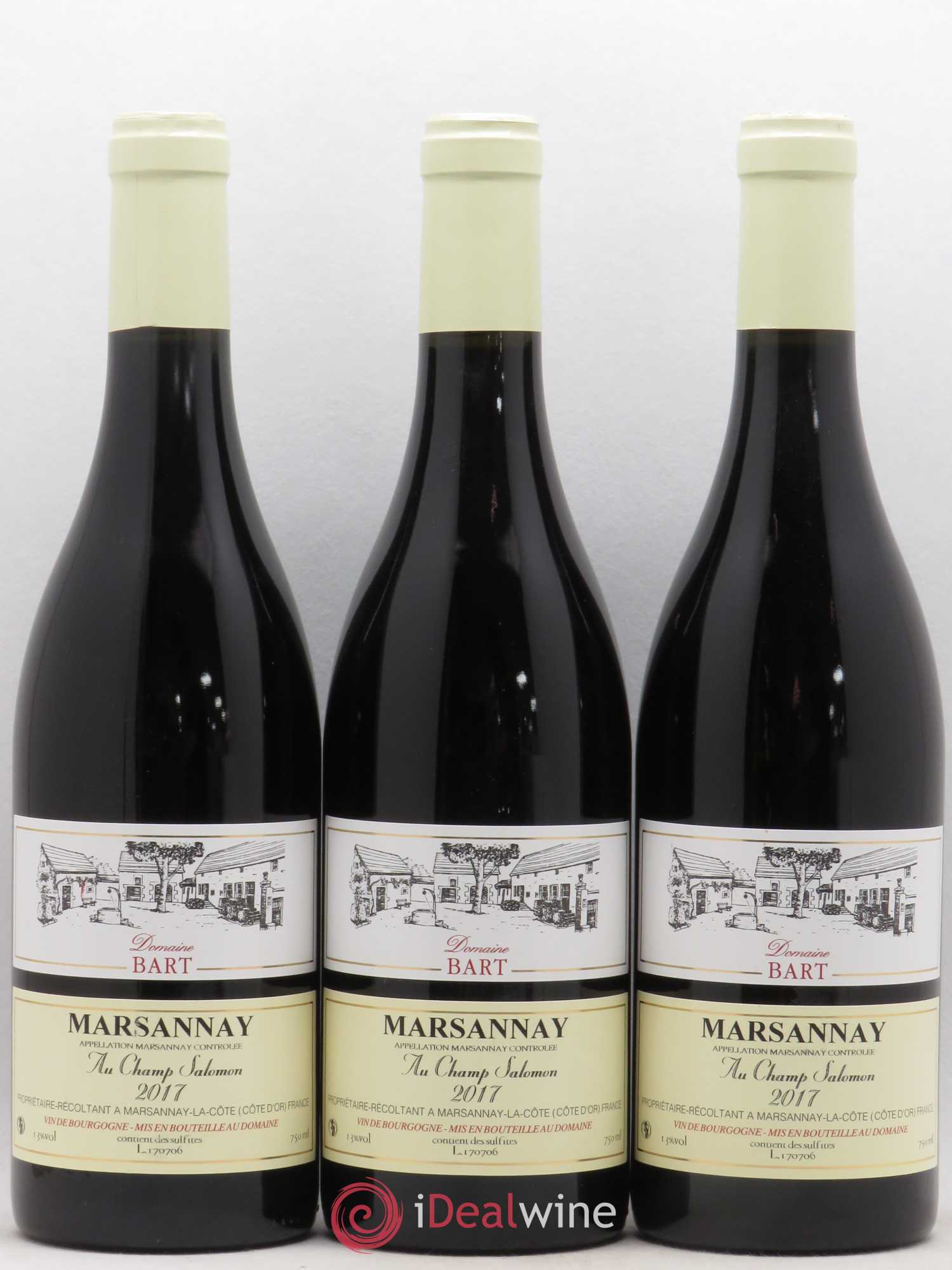 Marsannay Au Champ Salomon Bart (Domaine) 2017 - Lot de 3 bouteilles - 0