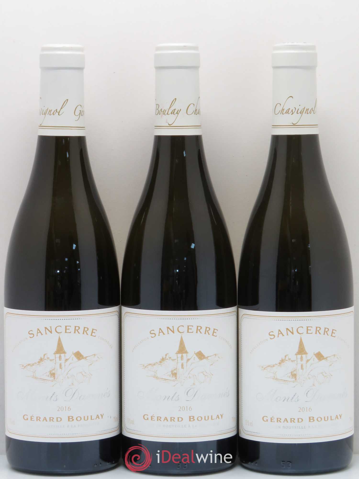 Sancerre Monts Damnés Gérard Boulay 2016 - Lot de 3 bouteilles - 0