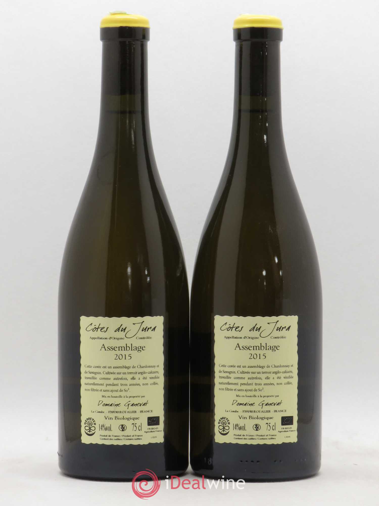 Côtes du Jura Cuvée Orégane Jean-François Ganevat (Domaine) 2015 - Lot de 2 bouteilles - 1