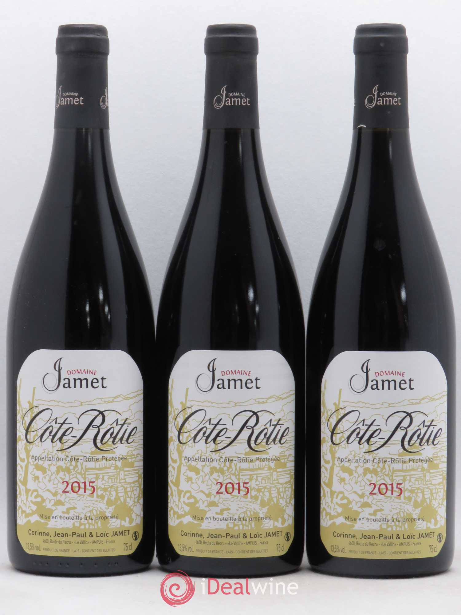 Côte-Rôtie Jamet (Domaine) 2015 - Lot de 3 bouteilles - 0