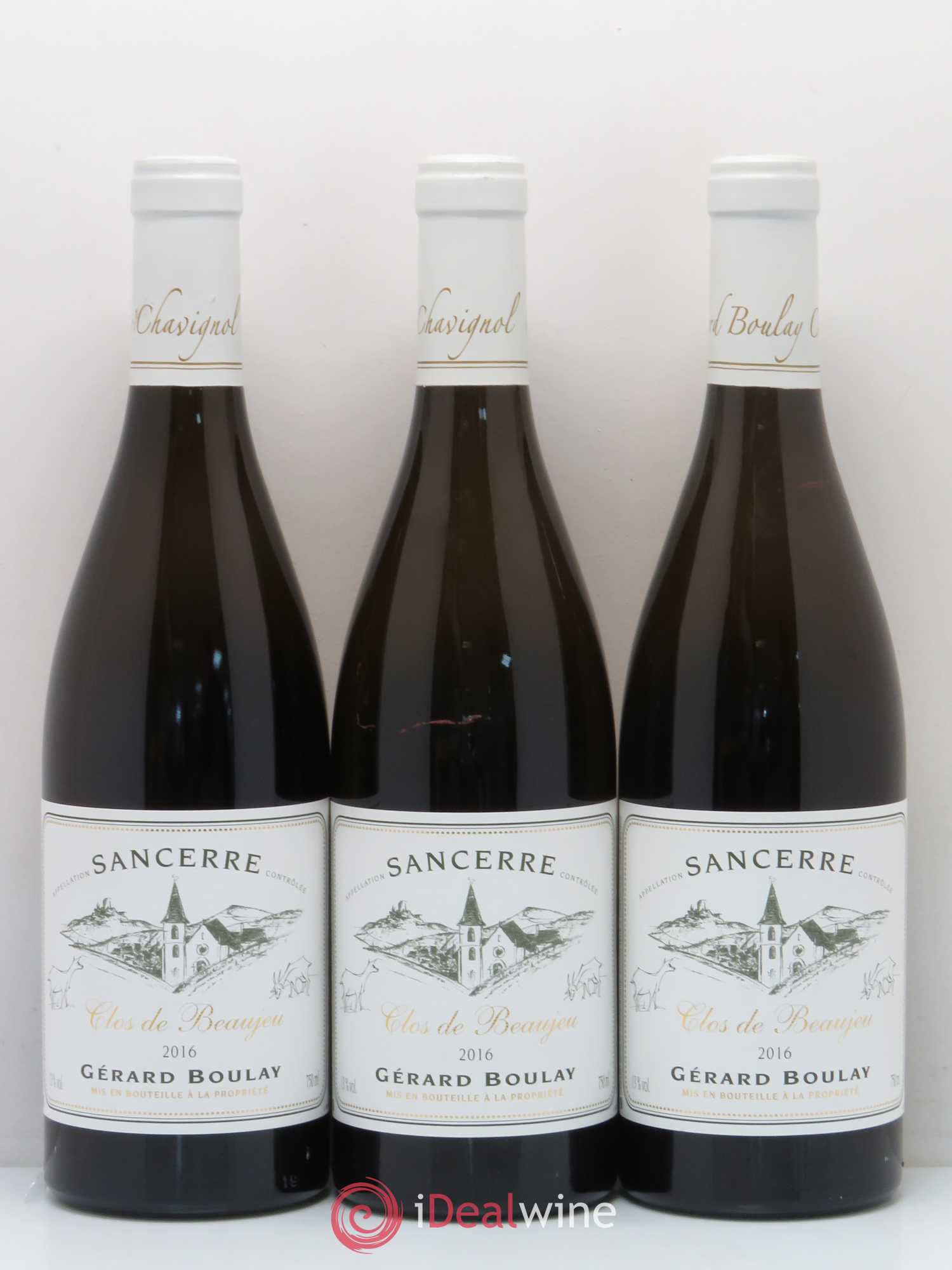Sancerre Clos de Beaujeu Gérard Boulay 2016 - Lot de 3 bouteilles - 0