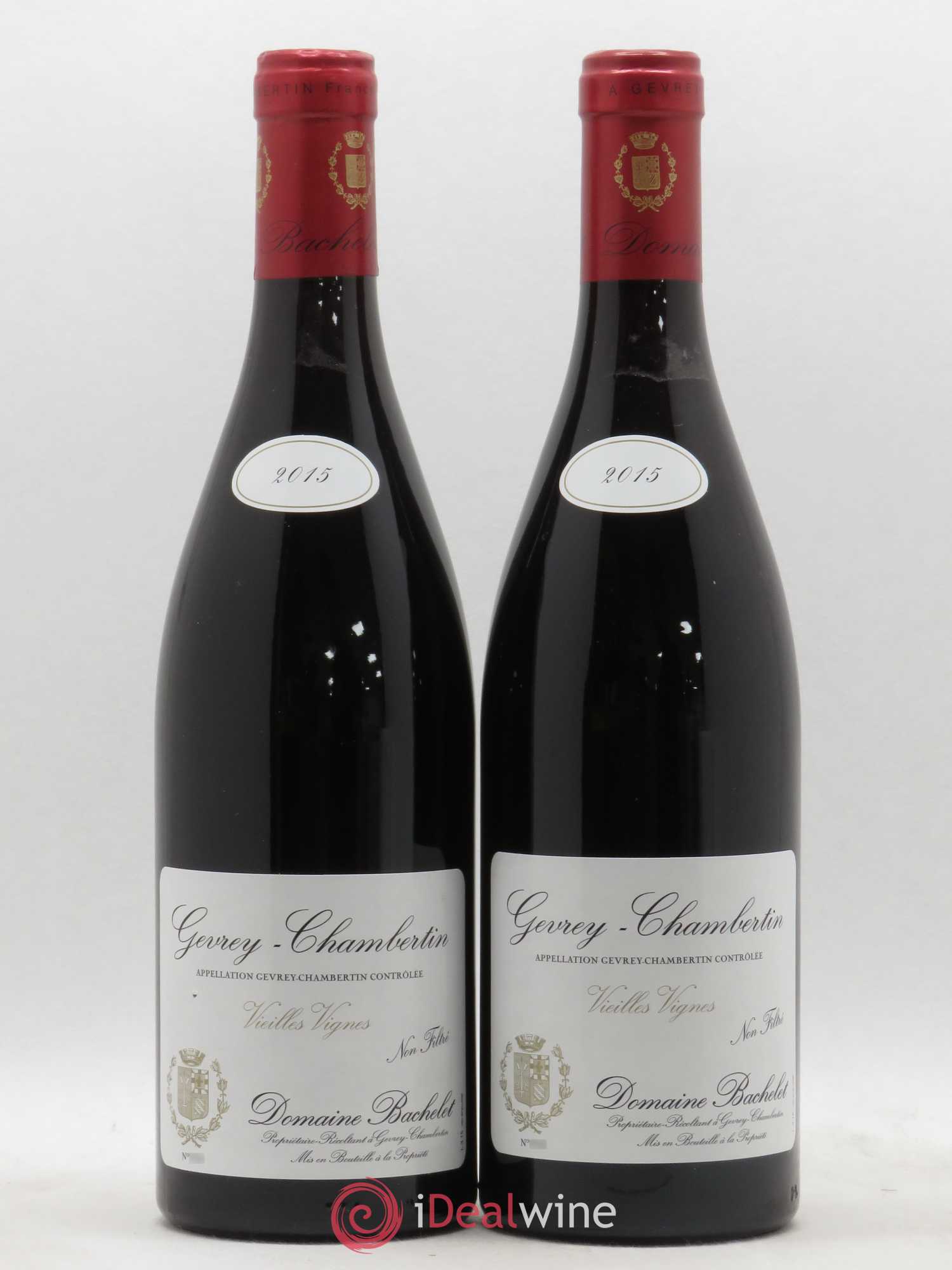 Gevrey-Chambertin Vieilles Vignes Denis Bachelet (Domaine) 2015 - Lot de 2 bouteilles - 0