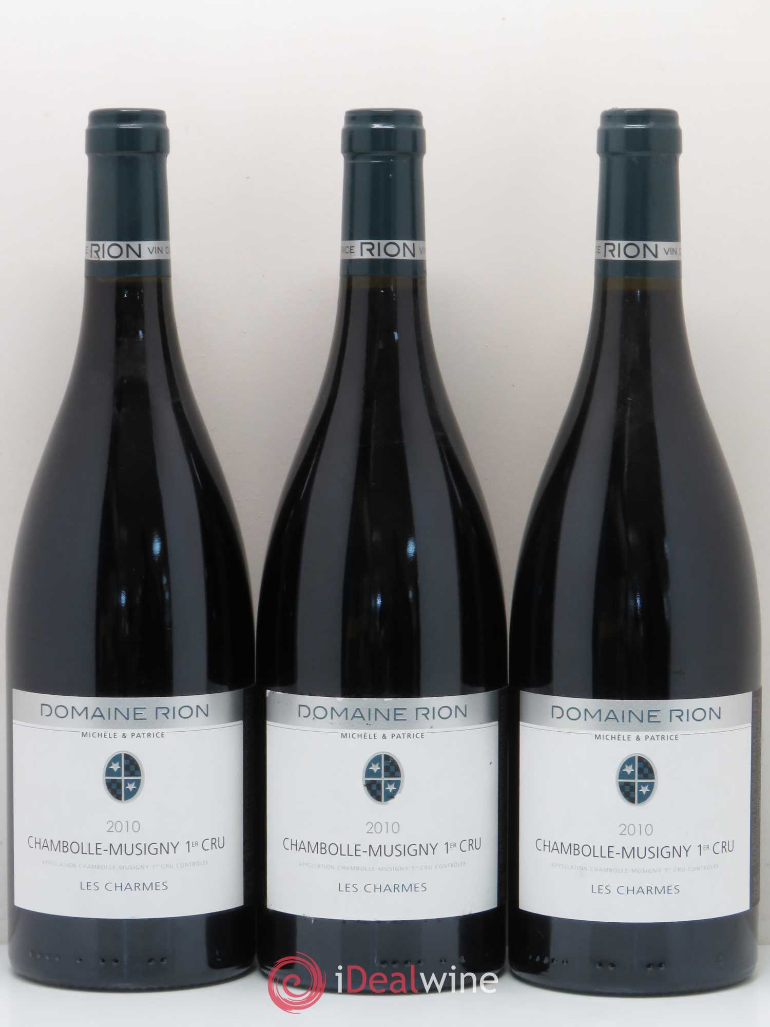 Chambolle-Musigny 1er Cru Les Charmes Domaine Patrice Rion 2010 - Lot de 3 bouteilles - 0