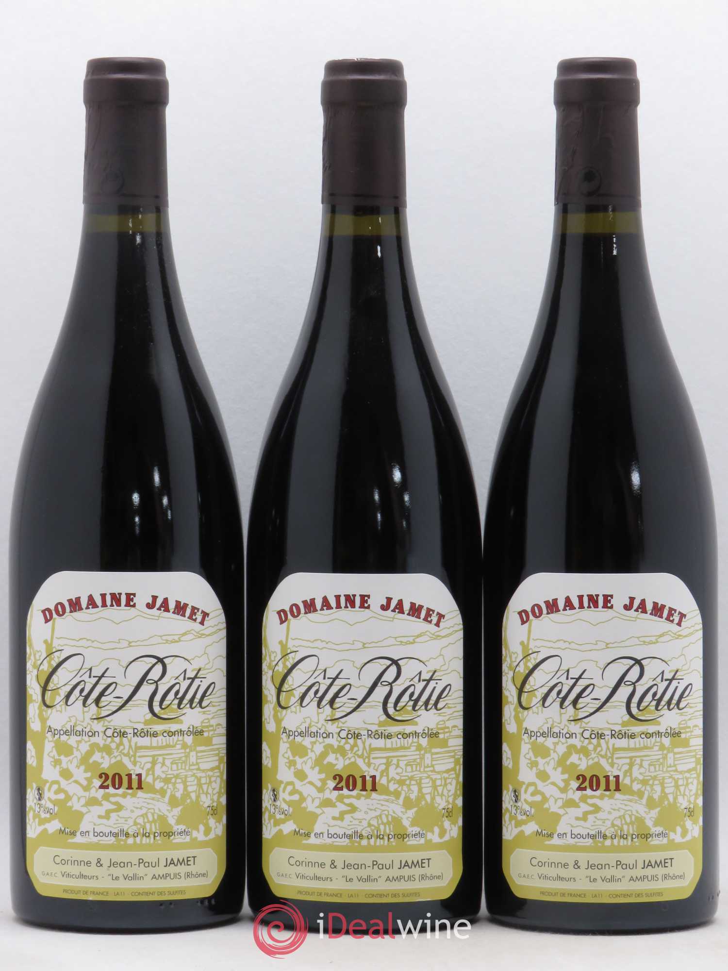 Côte-Rôtie Jamet (Domaine) 2011 - Lot de 3 bouteilles - 0