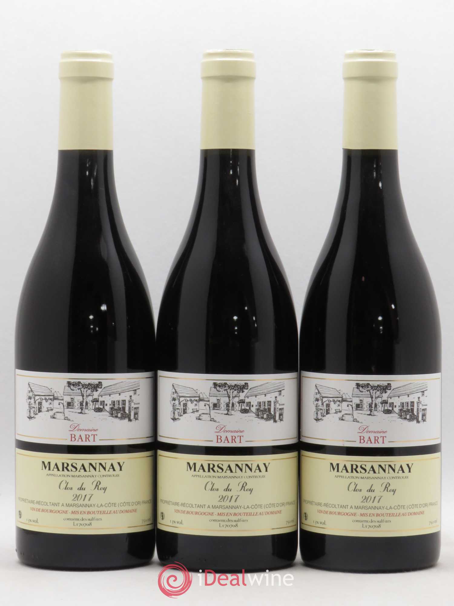 Marsannay Clos Du Roy Domaine Bart 2017 - Lot de 3 bouteilles - 0