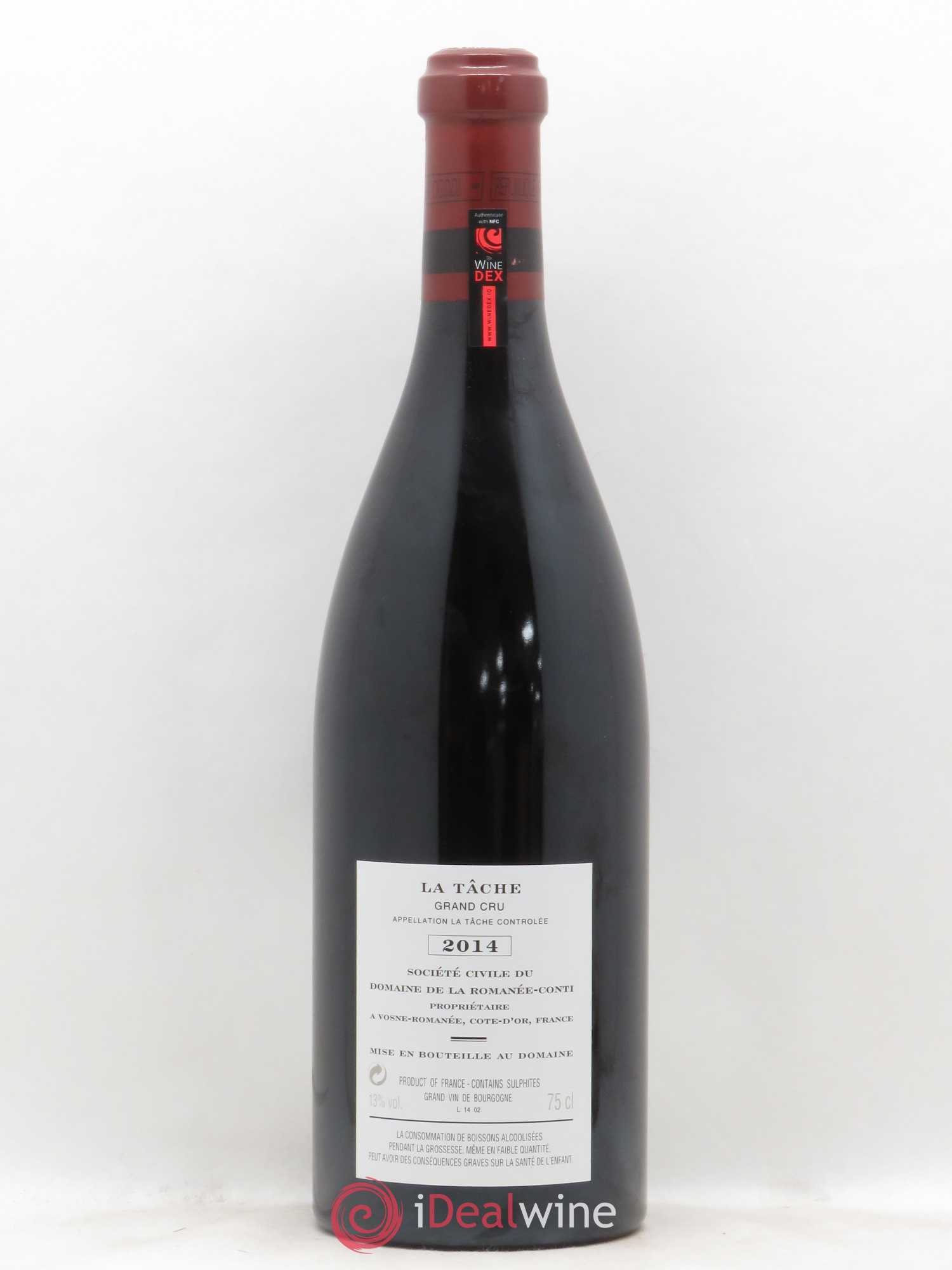 La Tâche Grand Cru Domaine de la Romanée-Conti 2014 - Lot de 1 bouteille - 1