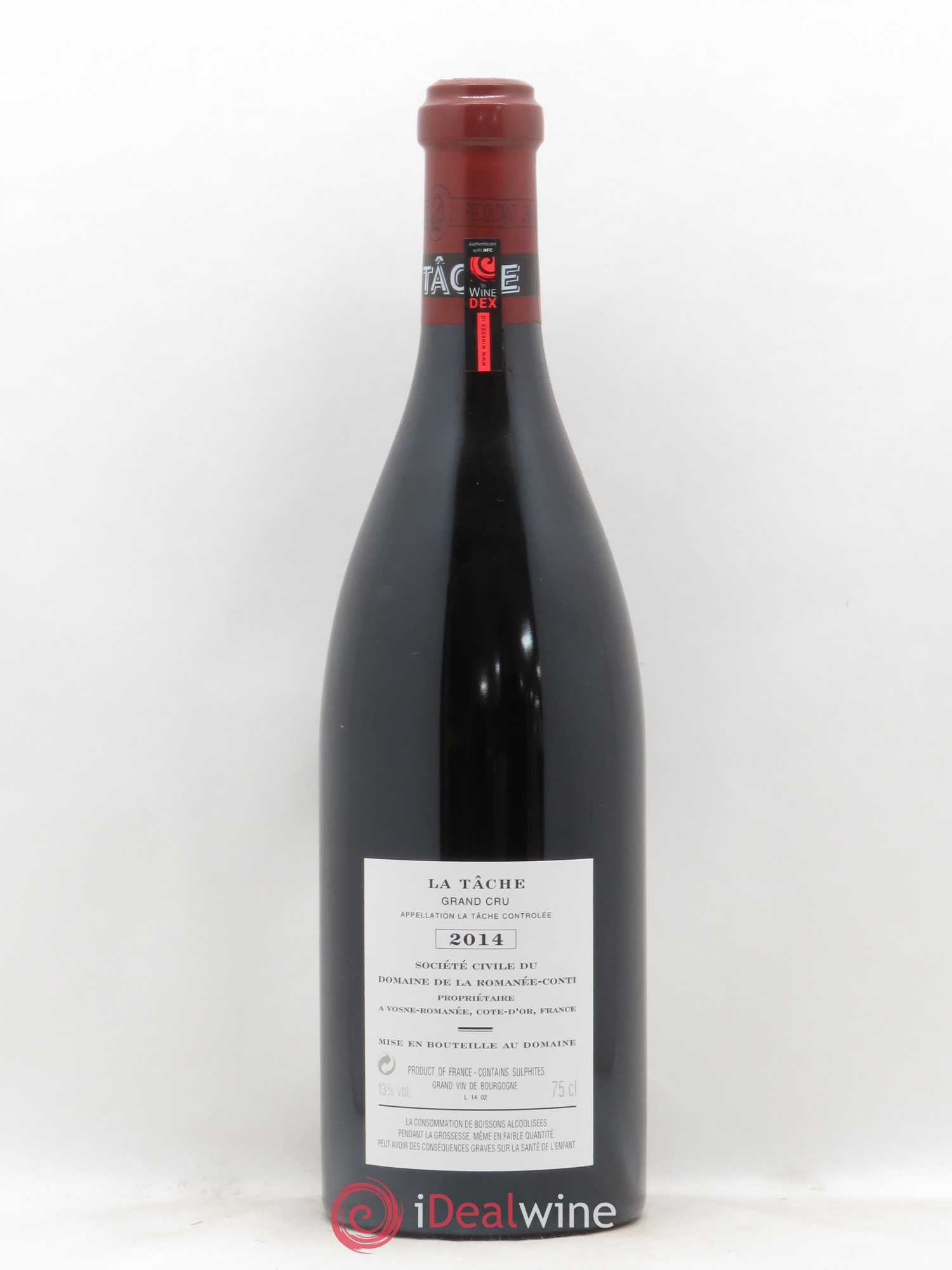 La Tâche Grand Cru Domaine de la Romanée-Conti 2014 - Lot de 1 bouteille - 1