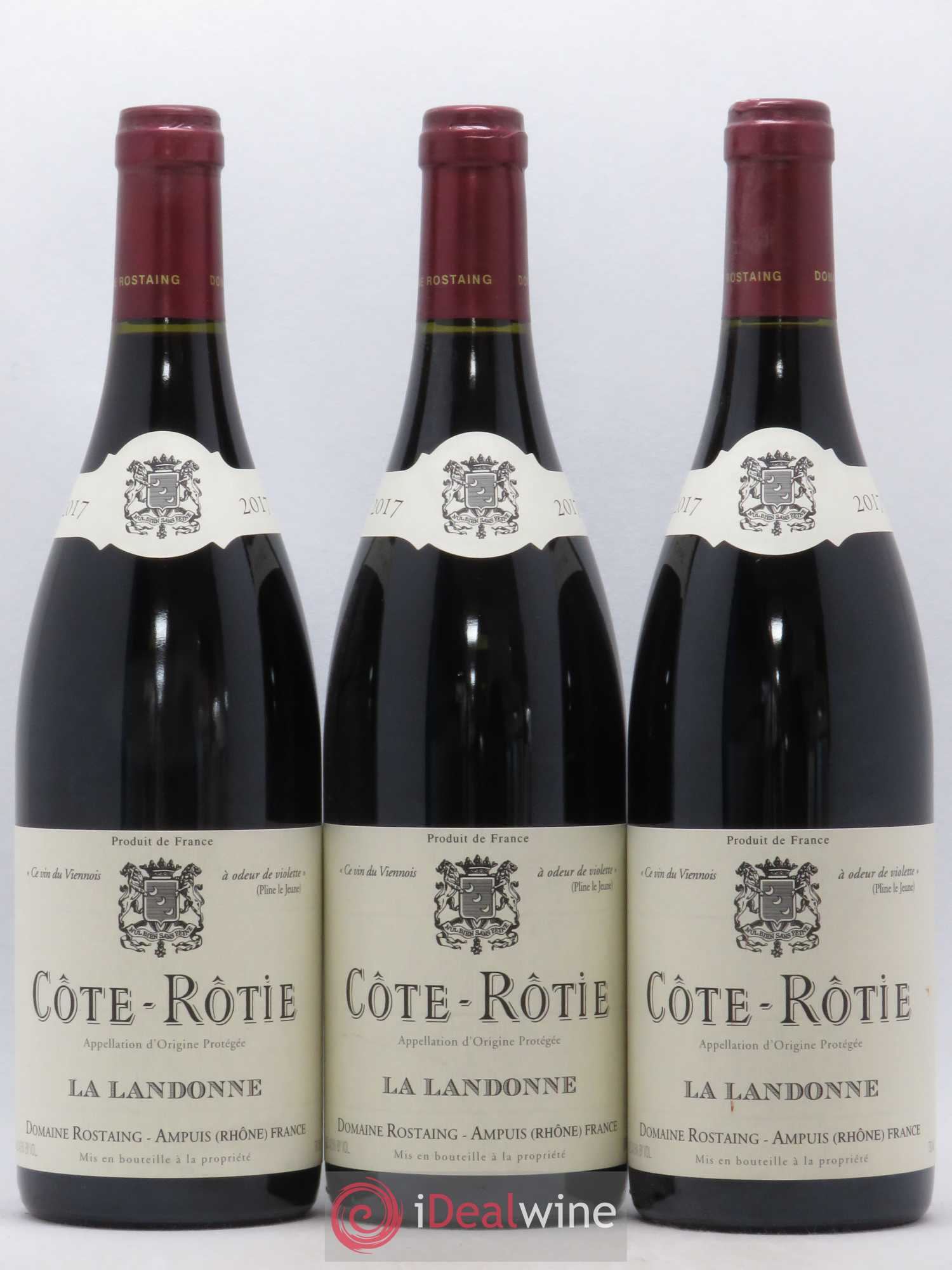 Côte-Rôtie La Landonne René Rostaing 2017 - Lot of 3 bottles - 0