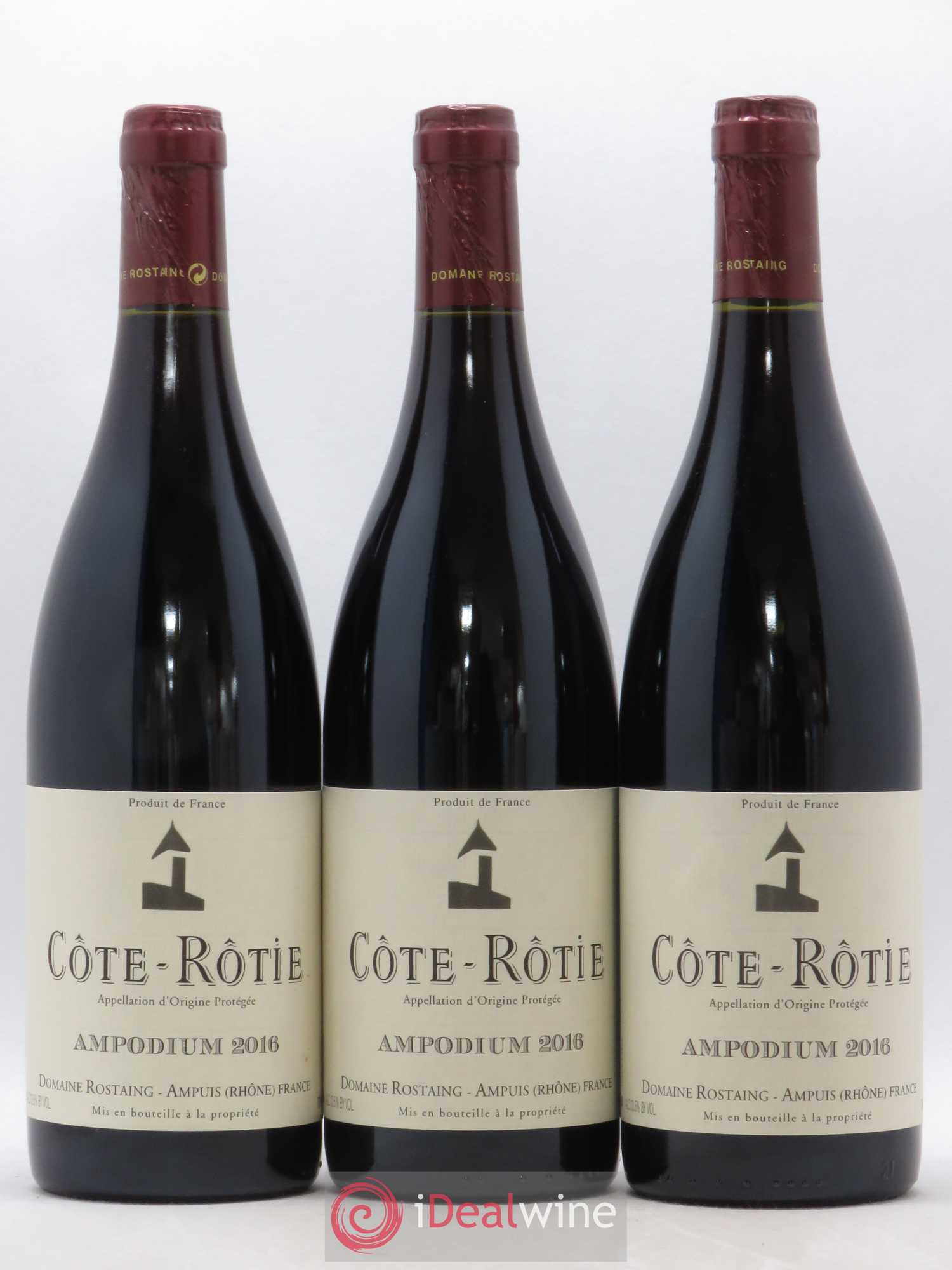 Côte-Rôtie Ampodium René Rostaing 2016 - Lot of 3 bottles - 0