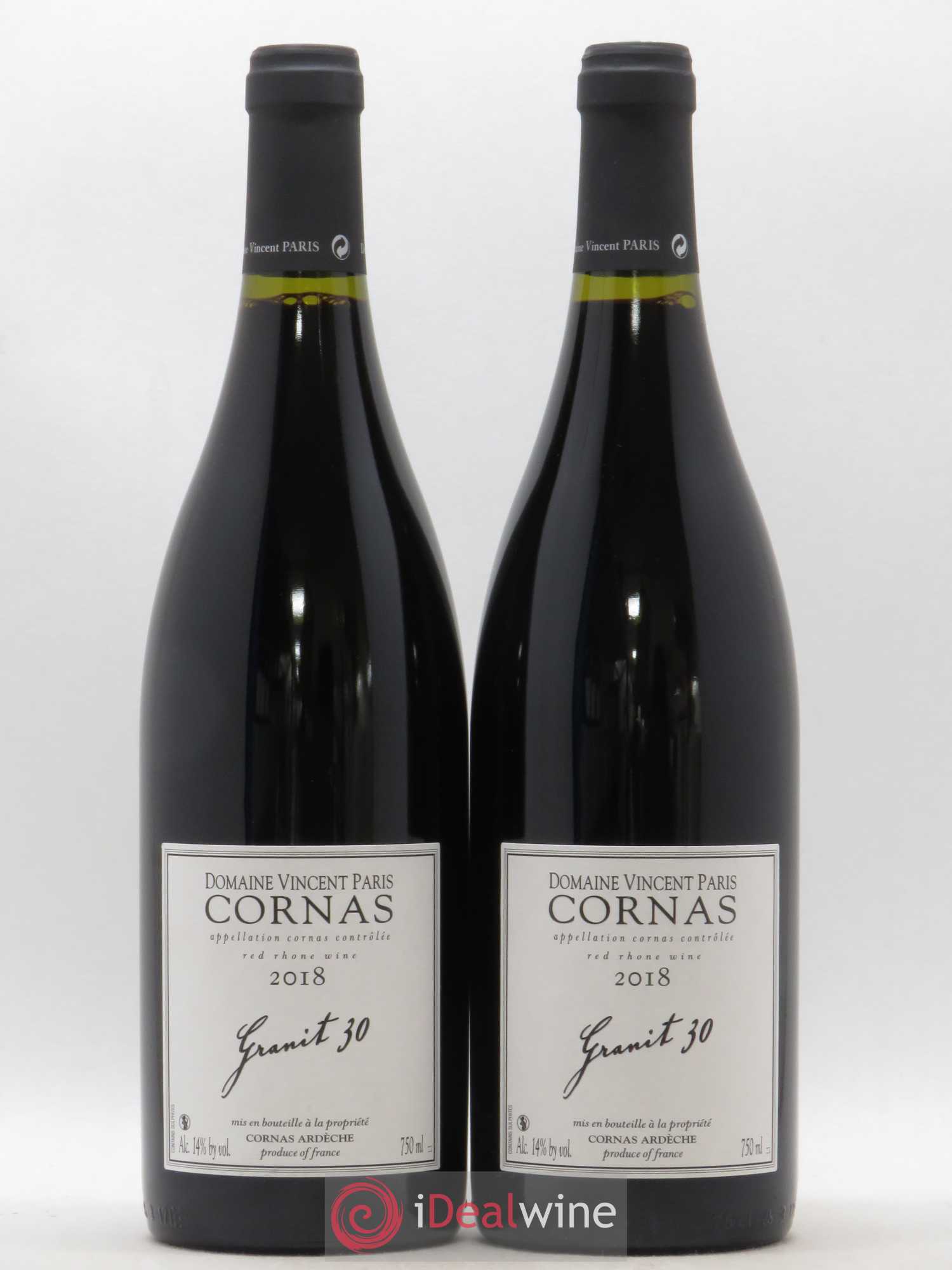 Cornas Granit 30 Vincent Paris 2018 - Lot de 2 bouteilles - 0