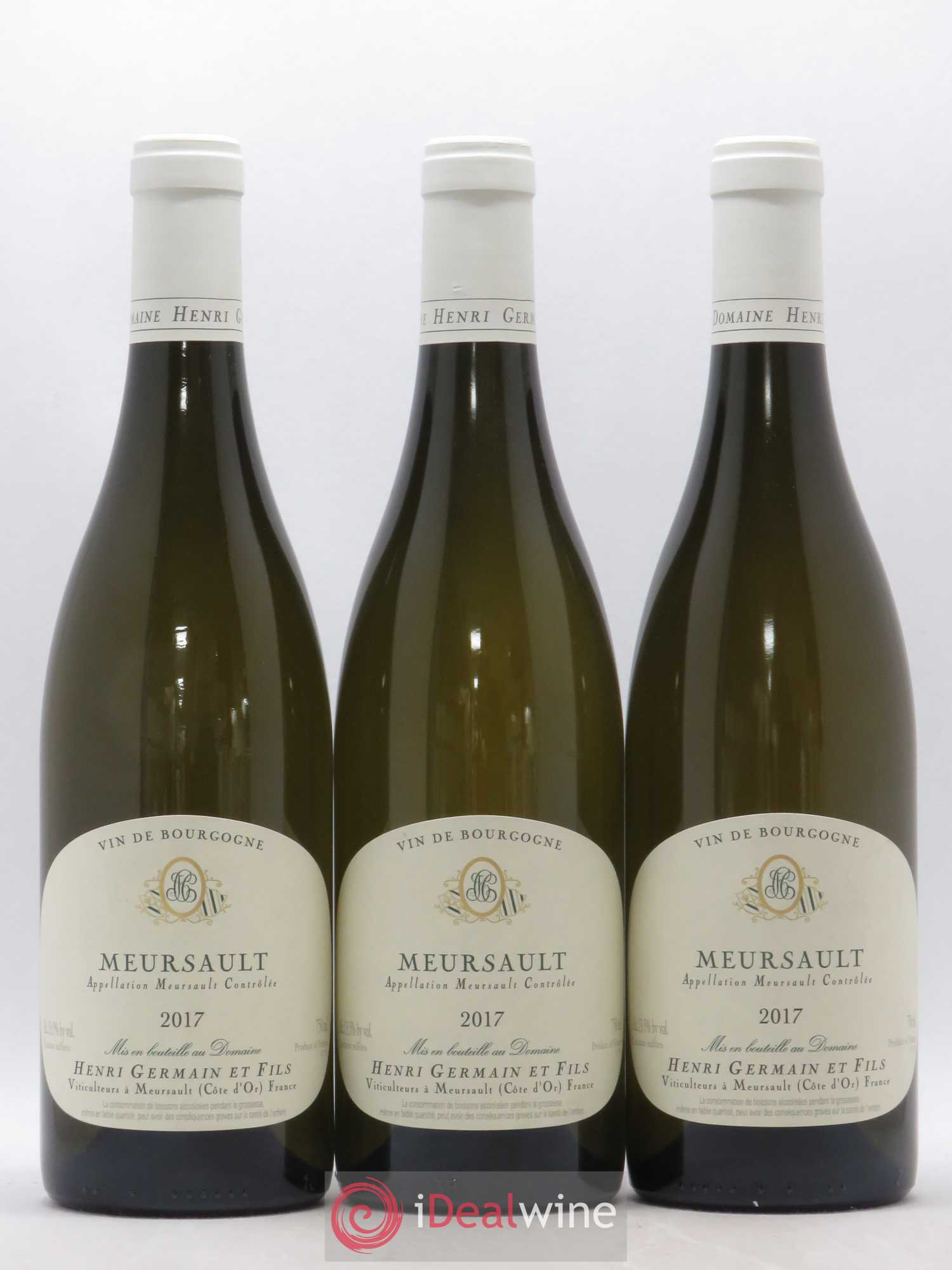 Meursault Henri Germain 2017 - Lot de 3 bouteilles - 0