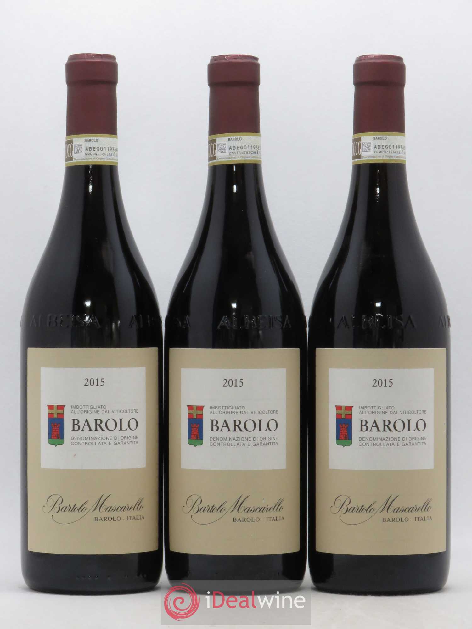 Barolo DOCG Bartolo Mascarello 2015 - Lot de 3 bouteilles - 0