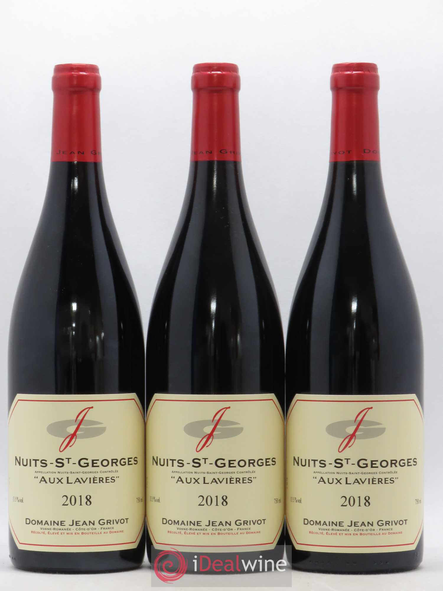 Nuits-Saint-Georges Les Lavières Jean Grivot 2018 - Lot de 3 bouteilles - 0