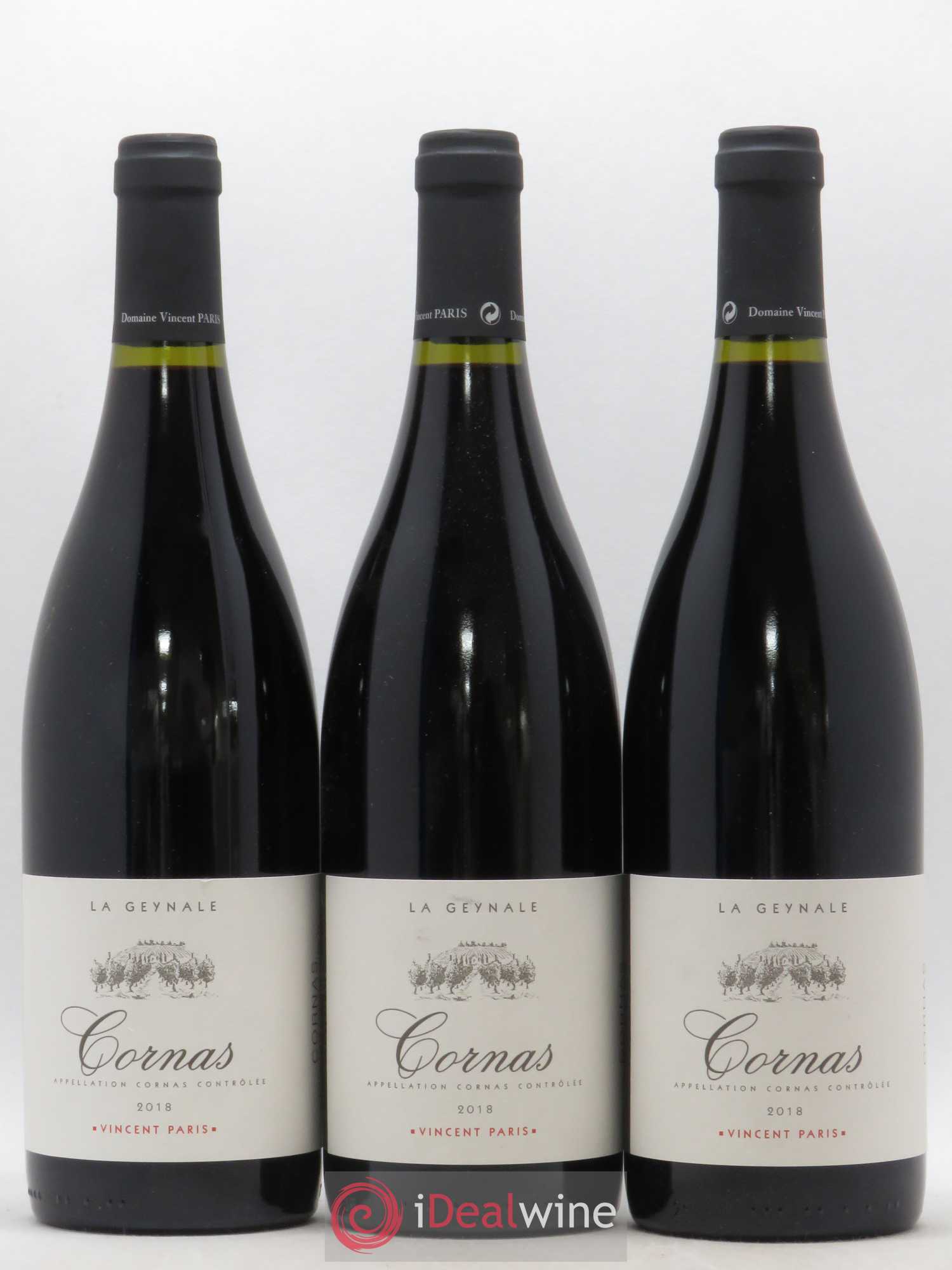 Cornas La Geynale Vincent Paris 2018 - Lot de 3 bouteilles - 0