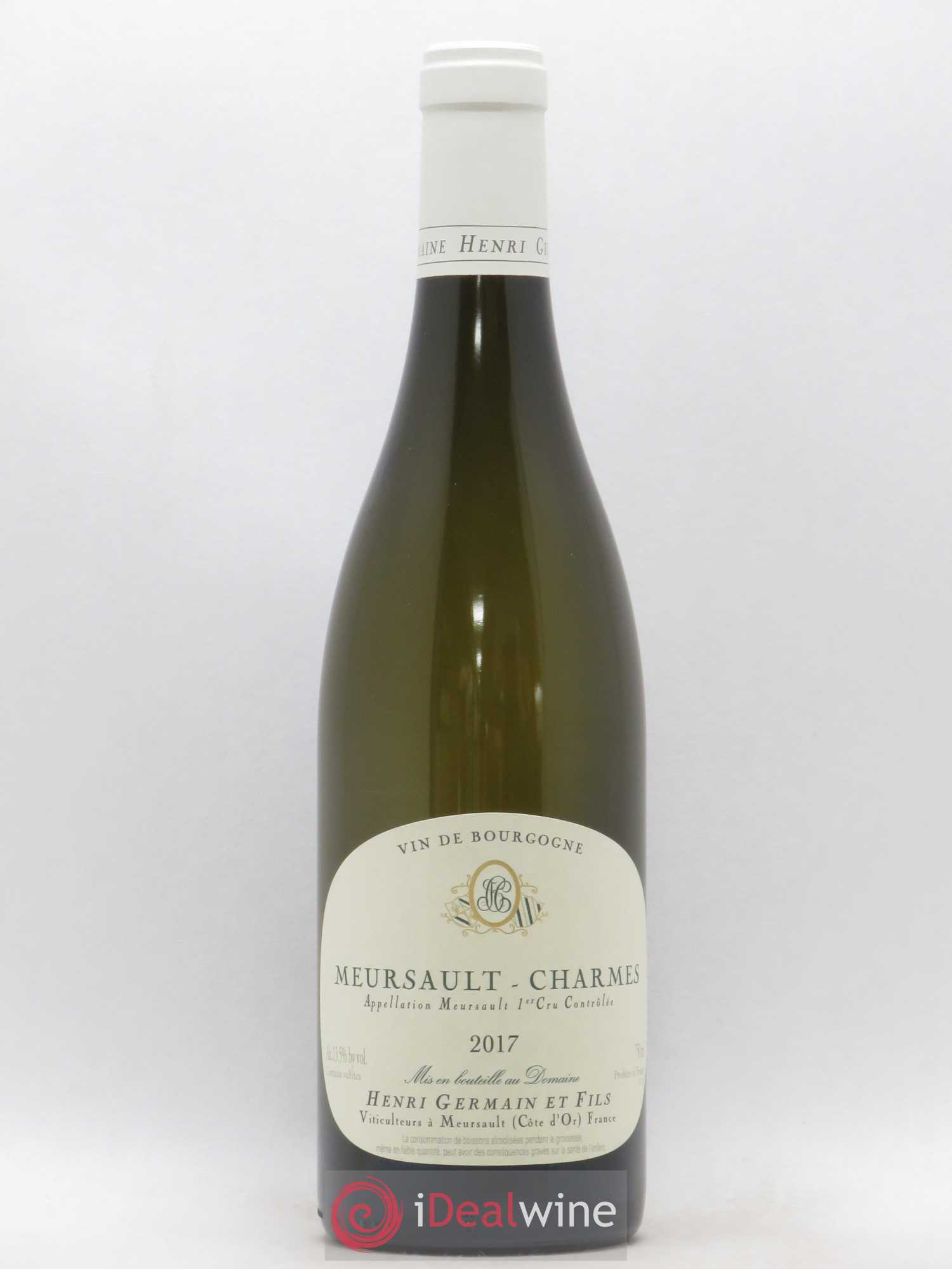 Meursault 1er Cru Charmes Henri Germain 2017 - Lot de 1 bouteille - 0