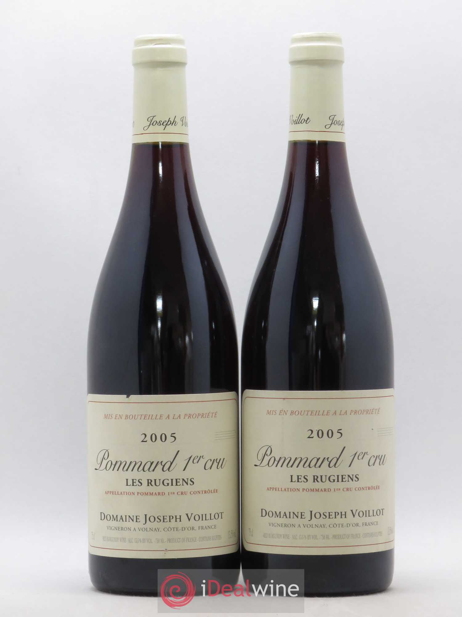 Pommard 1er Cru Les Rugiens Joseph Voillot (Domaine) 2005 - Lot de 2 bouteilles - 0