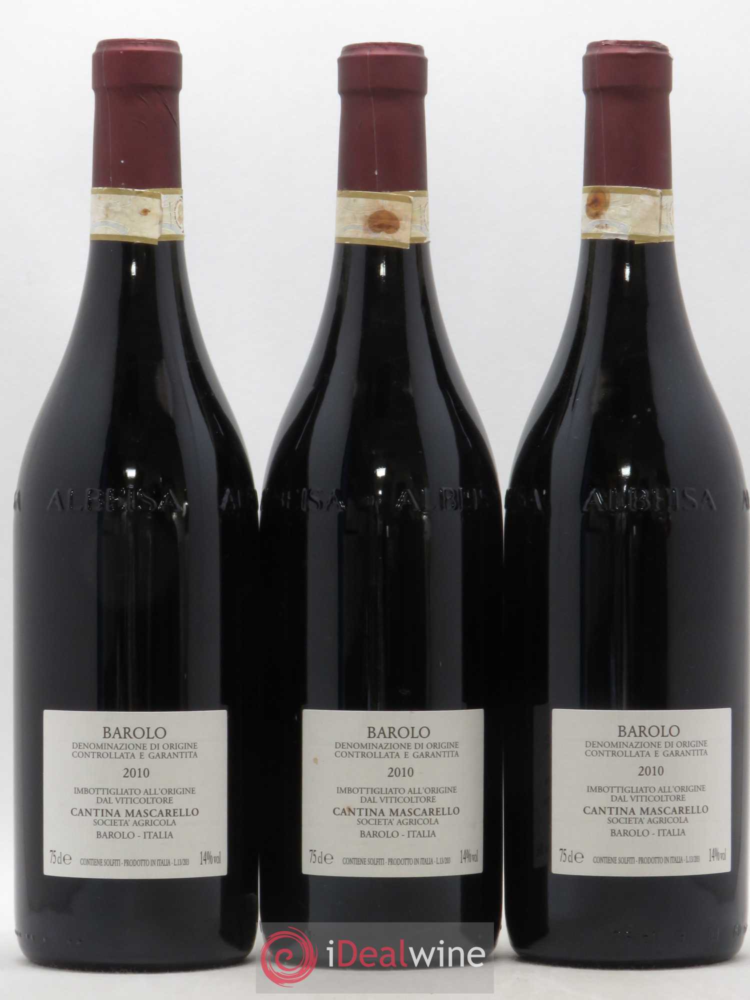 Barolo DOCG Bartolo Mascarello 2010 - Lot de 3 bouteilles - 1