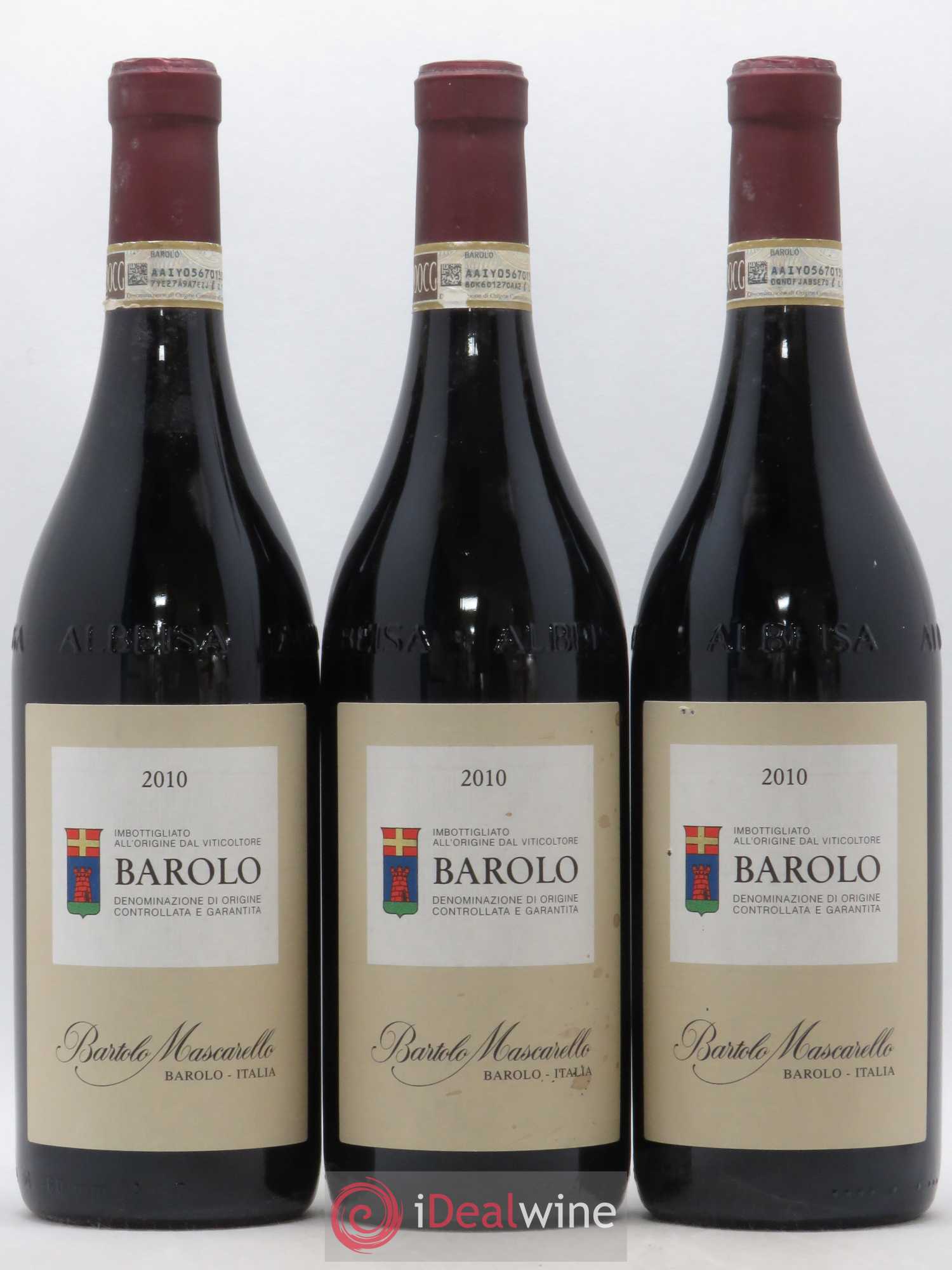 Barolo DOCG Bartolo Mascarello 2010 - Lot de 3 bouteilles - 0
